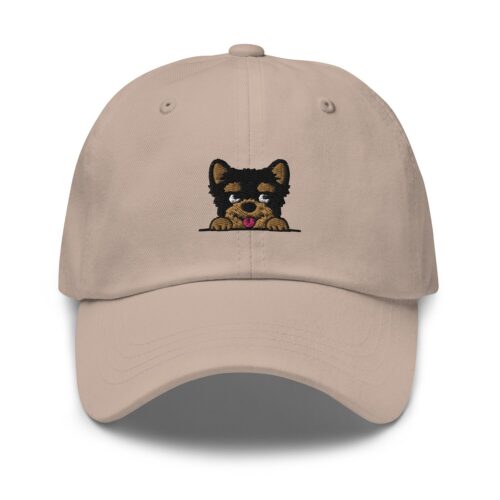 Yorkshire Terrier Embroidered Adjustable Dad Hat - Dog Lover Unisex Cap Gift image 0