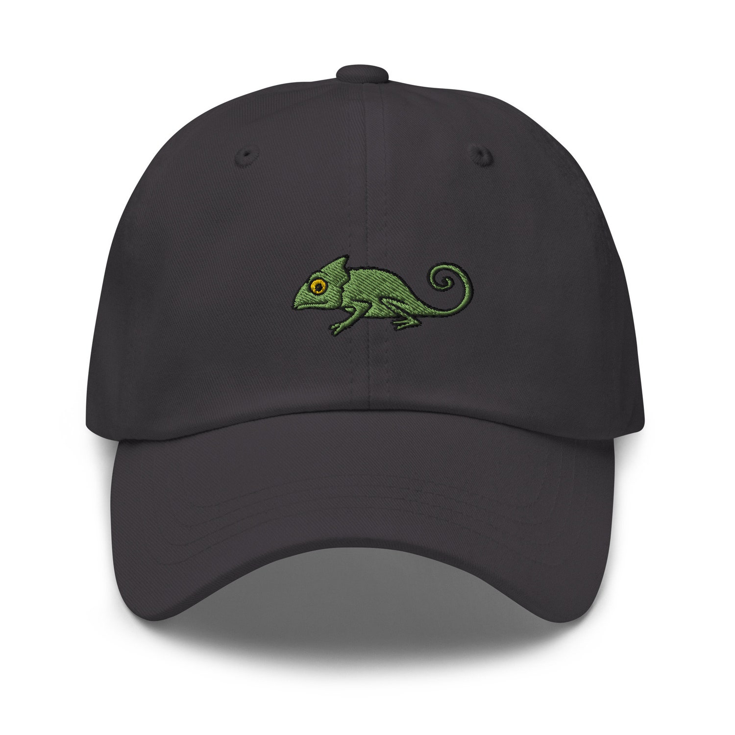 Chameleon Embroidered Dad Hat - Green Lizard Baseball Cap Gift image 4