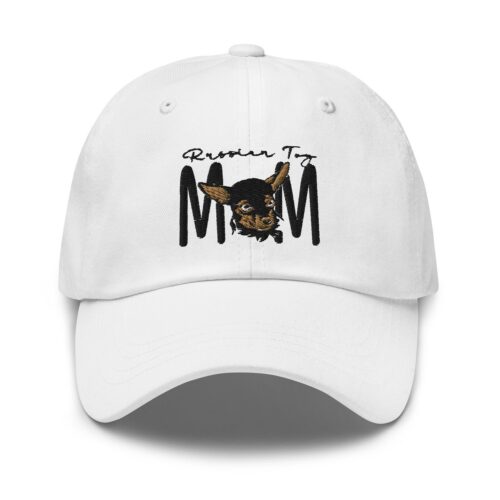 Russkiy Toy Mom Hat - Embroidered Cap for Russian Toy Terrier Owners - Dog Mom Gift image 0