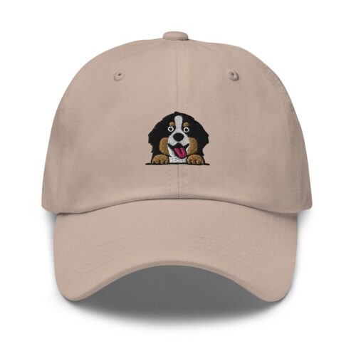 Bernese Mountain Dog Embroidered Baseball Hat - Pet Lover Gift for Dog Moms and Dads image 0