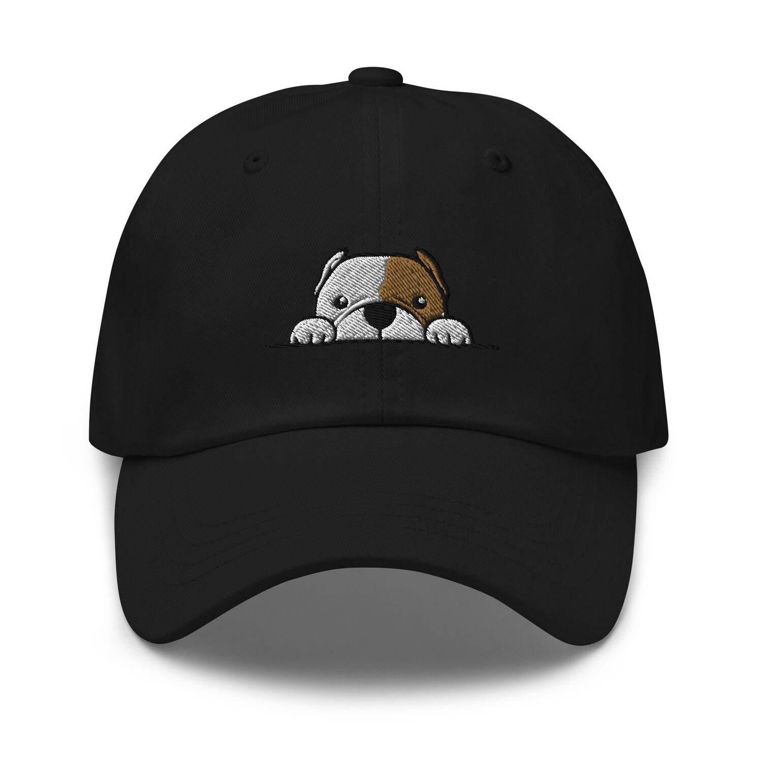 American Bulldog Adjustable Dad Hat - Embroidered Unisex Baseball Cap Dog Lover Gifts image 1