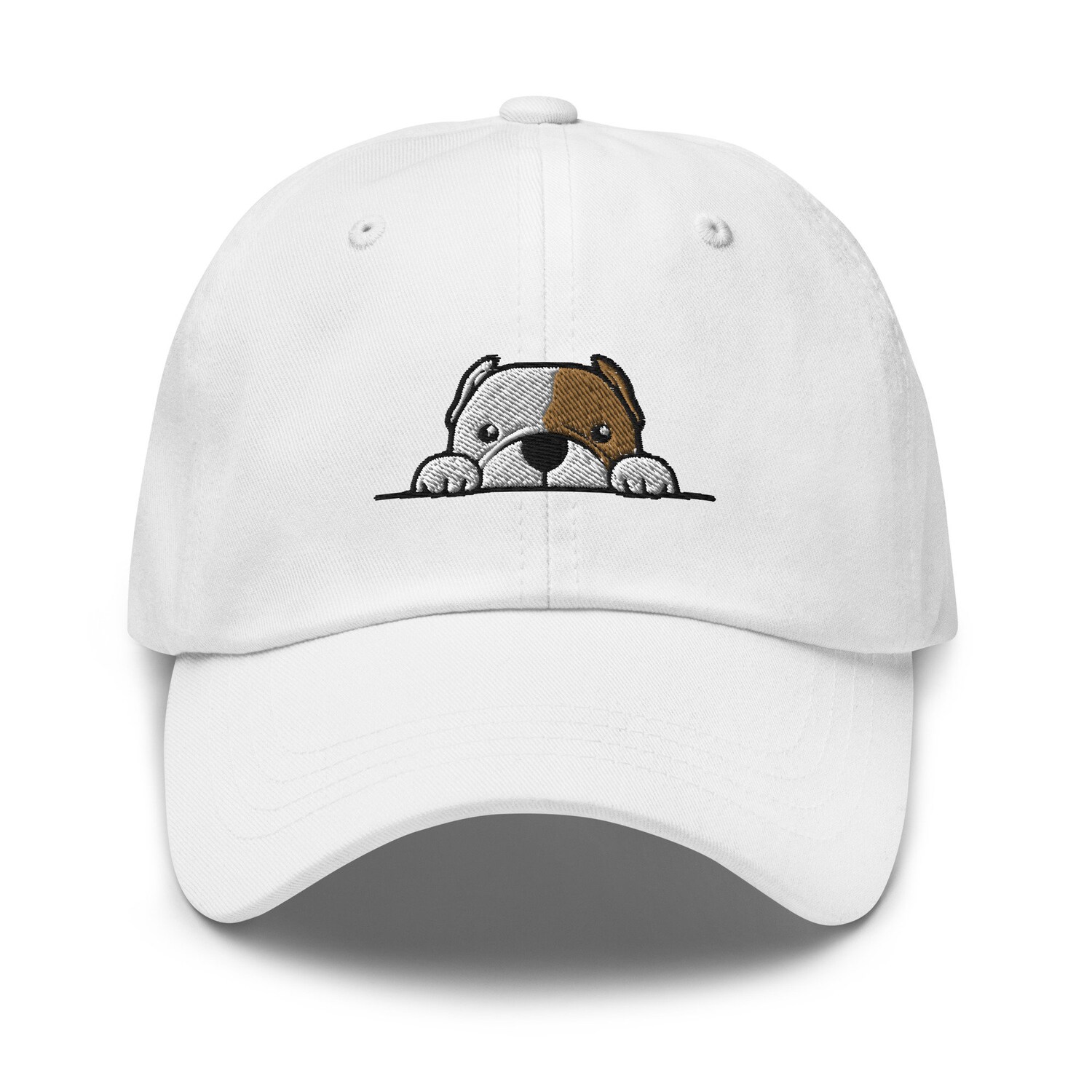 American Bulldog Adjustable Dad Hat - Embroidered Unisex Baseball Cap Dog Lover Gifts image 9