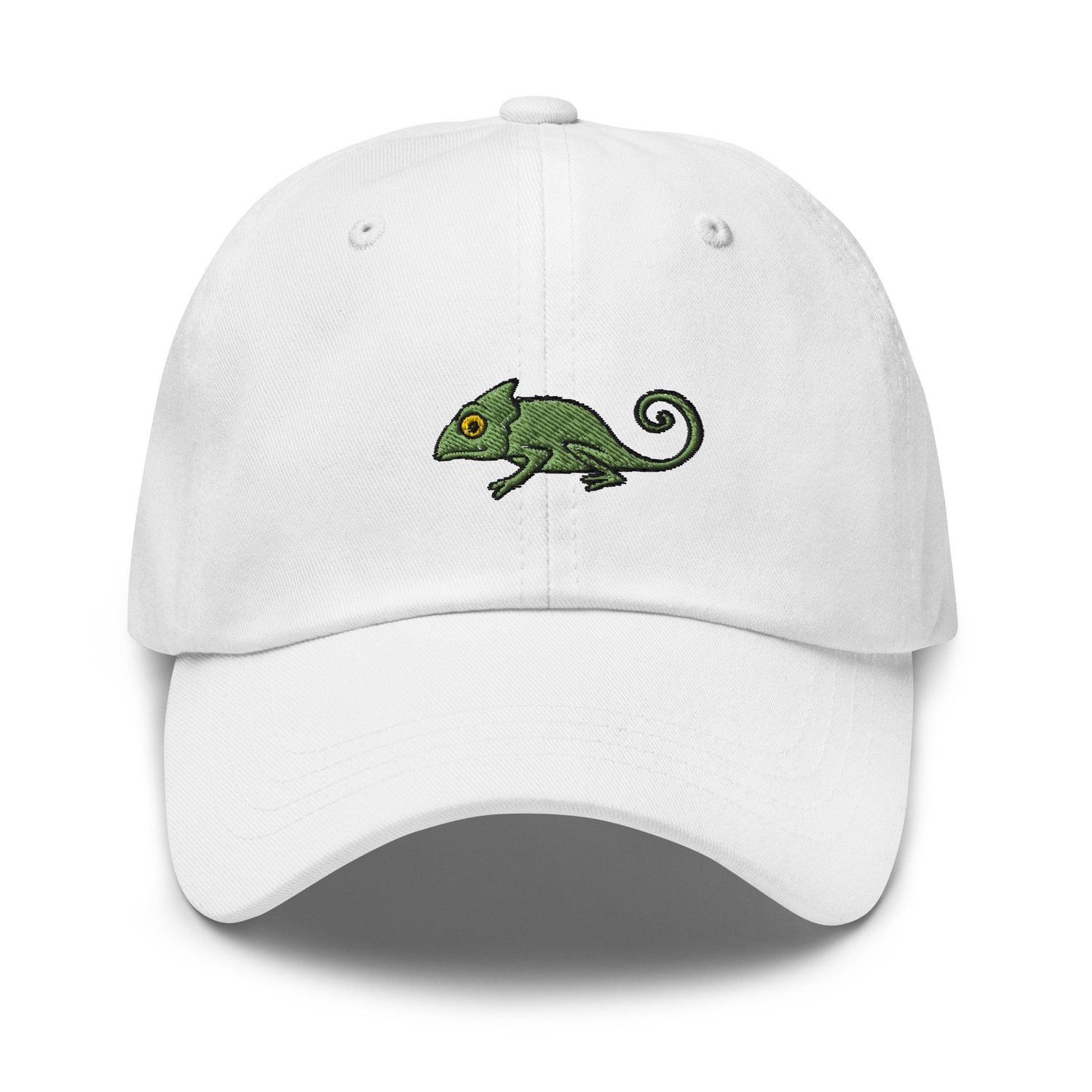 Chameleon Embroidered Dad Hat - Green Lizard Baseball Cap Gift image 9