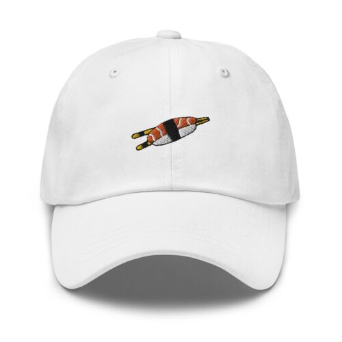 Salmon Nigiri Dad Hat - Embroidered Sushi Chef Cap for Japanese Food Lovers image 0