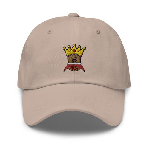 Boba King Embroidered Dad Hat - Funny Boba Milk Tea Cap Adjustable Unisex Hat image 0