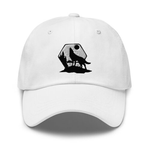 Lone Wolf Embroidered Dad Hat, Wolf Lovers Gifts, Wolf Figurine, Wolf Lover, Wolf Art, Adjustable Baseball Unisex Cap Gift -Multiples Colors image 0