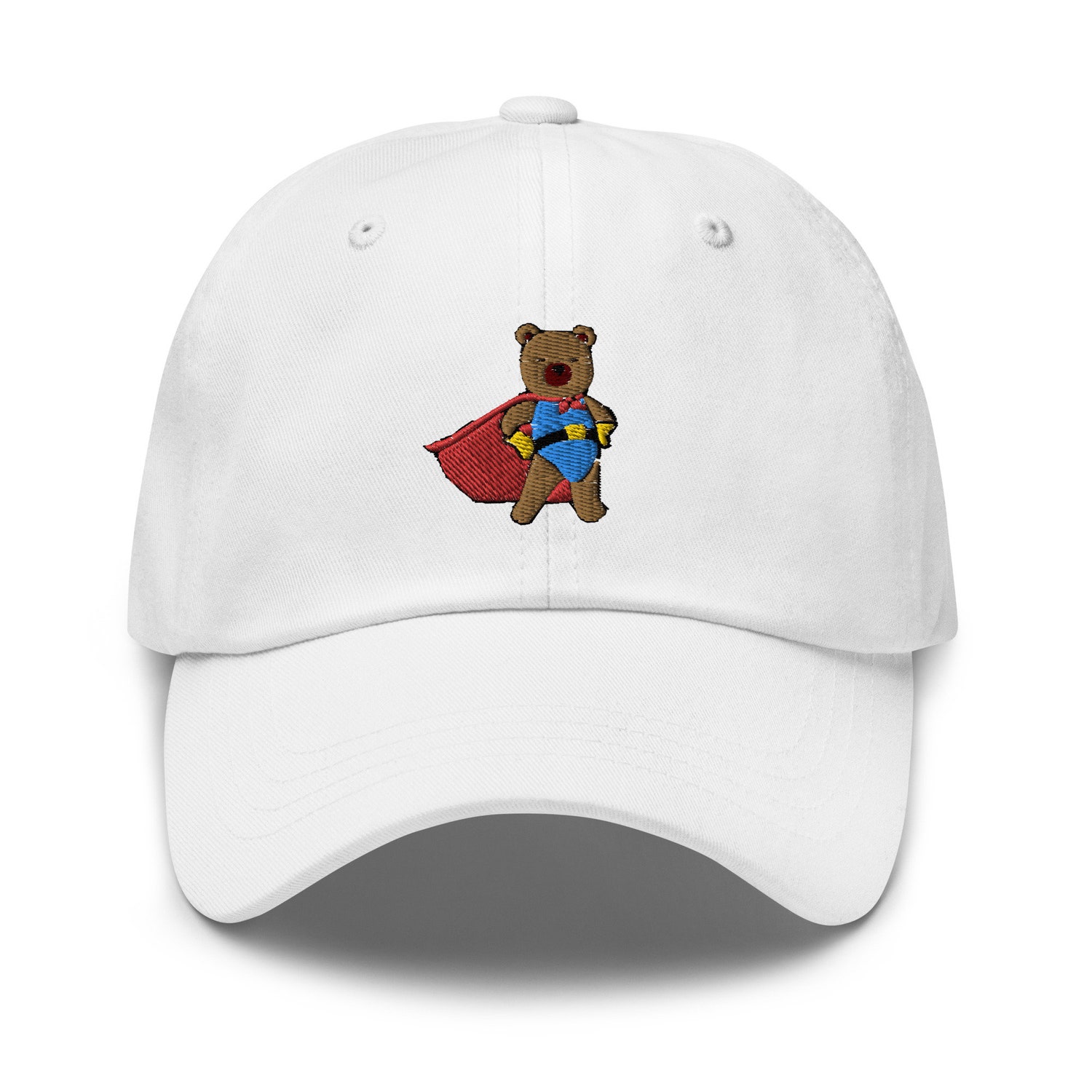 Super Daddy Bear Embroidered Baseball Cap for Men - Fathers Day Birthday Gift for Dad image 1