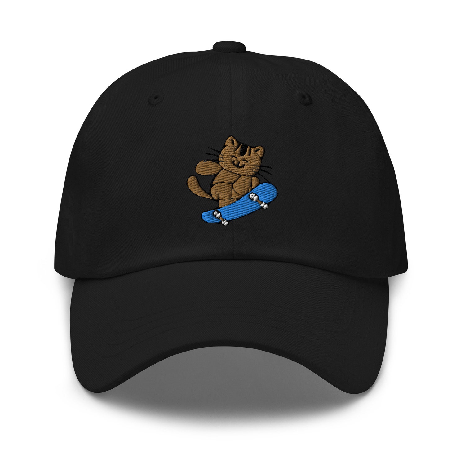 Skate Cat Dad Hat - Embroidered Cap for Skateboard Lovers image 9