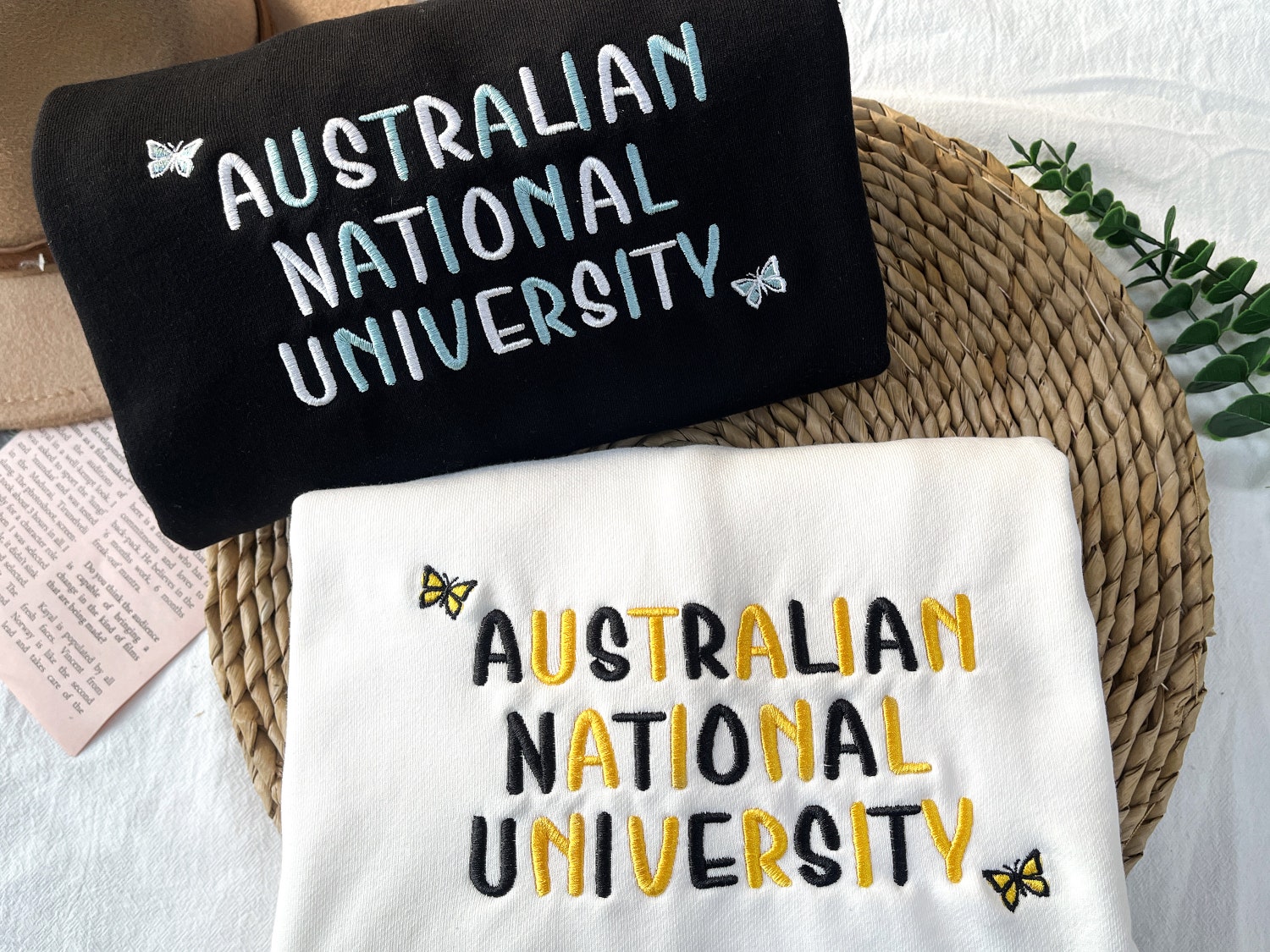 Custom Embroidered University Sweatshirt Trendy Y2K Unisex Sweatshirt Gifts for Friends image 3