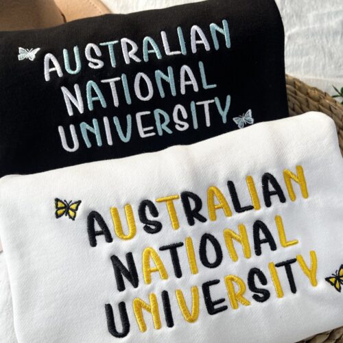 Custom Embroidered University Sweatshirt Trendy Y2K Unisex Sweatshirt Gifts for Friends image 0