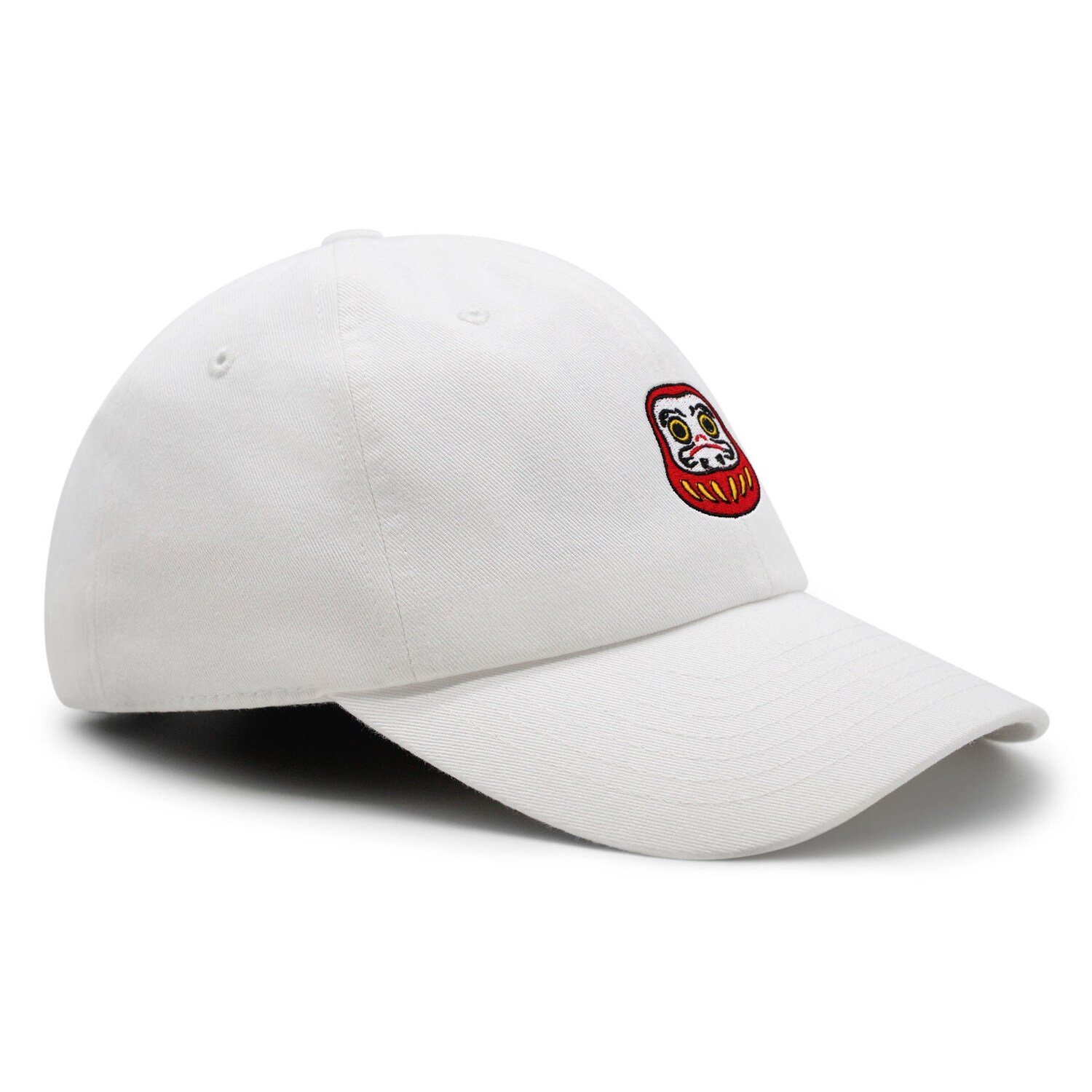 Red Bodhidharma Egg Dad Hat - Embroidered Cotton Baseball Cap image 2