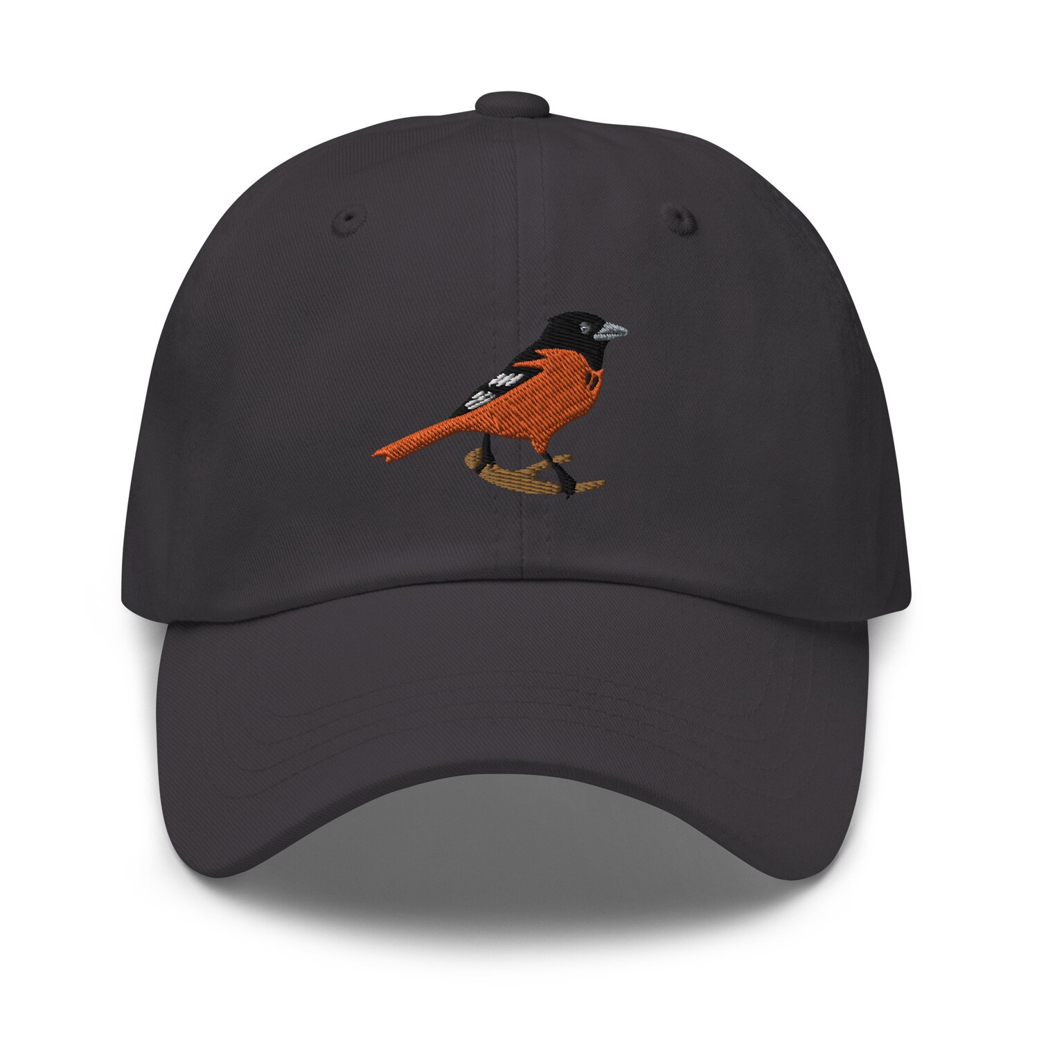 Baltimore Oriole Dad Cap - Unisex Embroidered Adjustable Baseball Hat Bird Lover Gift image 4