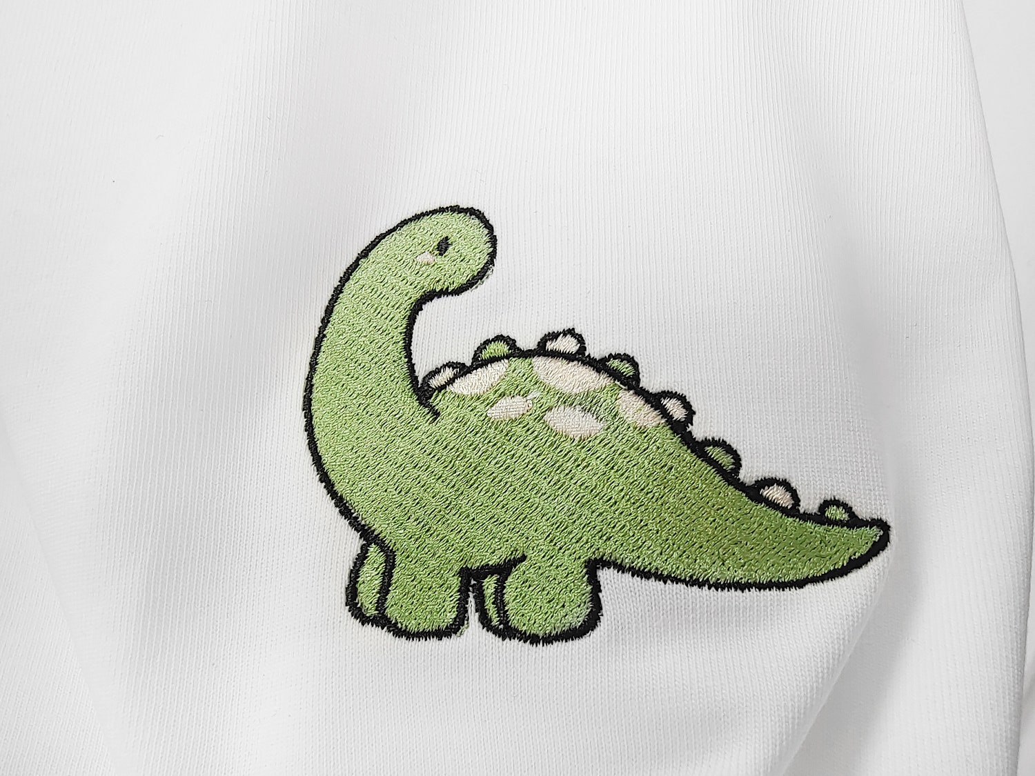 Embroidered Dinosaur Shirt Ultra Soft Tee Unisex Dino T-Shirt Perfect Gift for Him or Her image 2