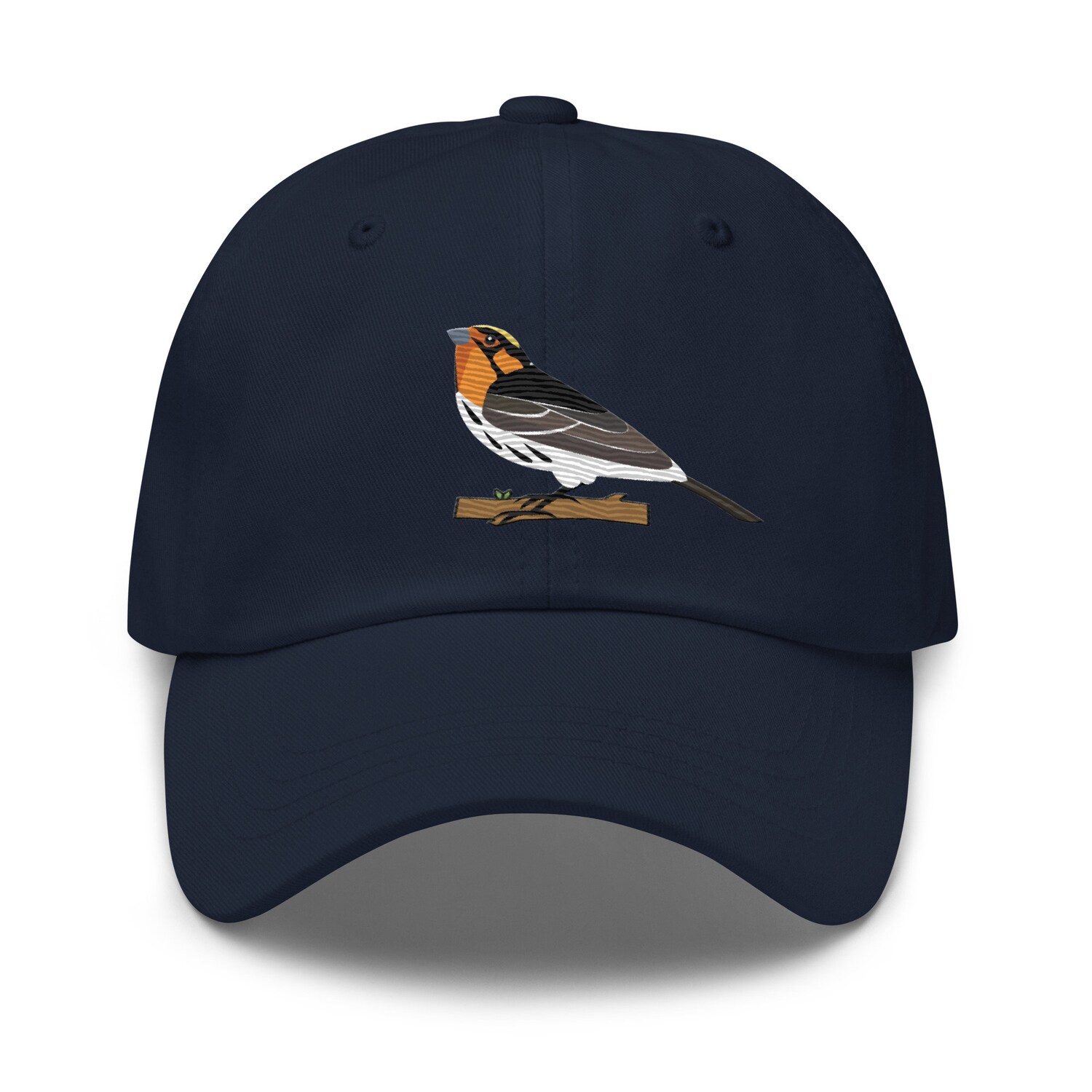 Blackburnian Warbler Embroidered Baseball Cap - Unisex Dad Hat Bird Lover Gift image 1