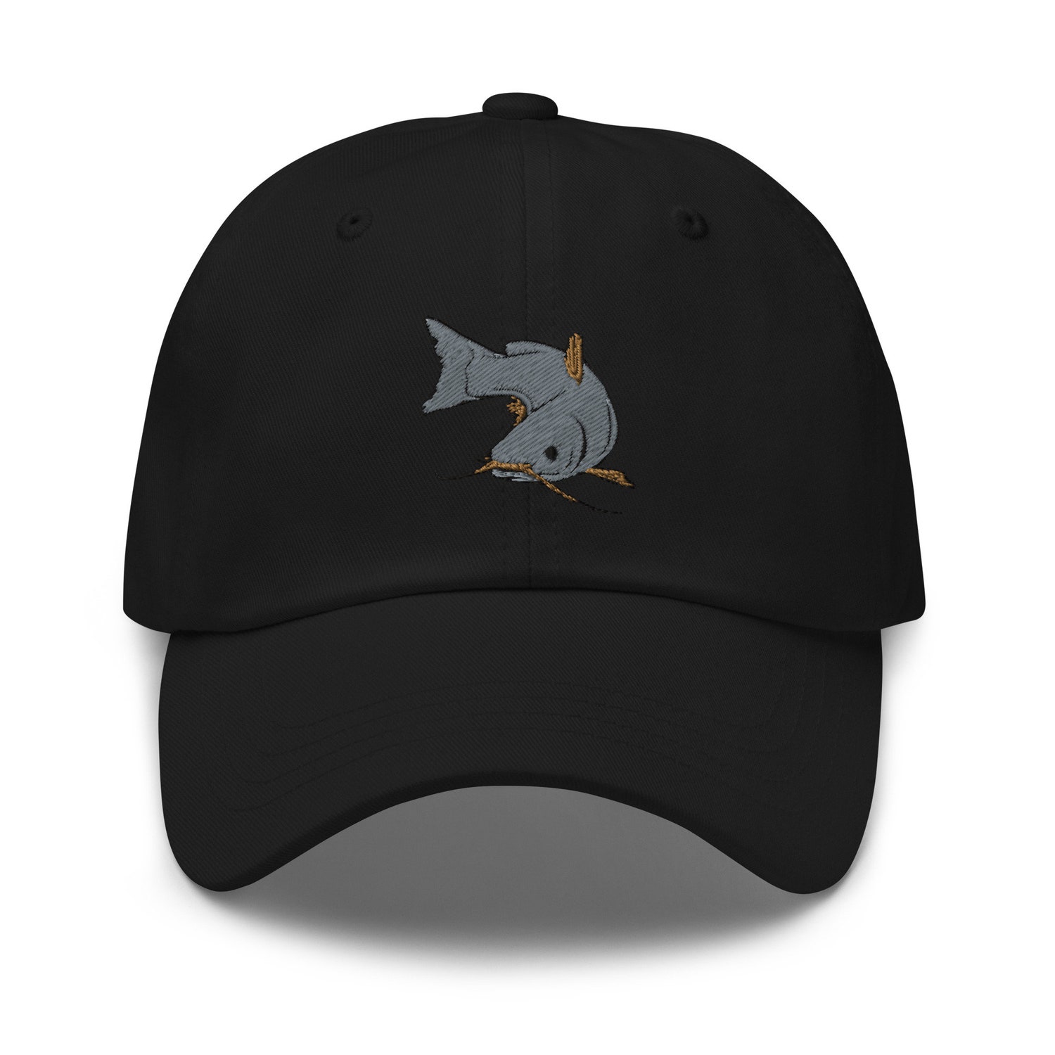 Catfish Embroidered Dad Hat - Funny Fishing Lover Baseball Cap Summer Beach Gift image 7