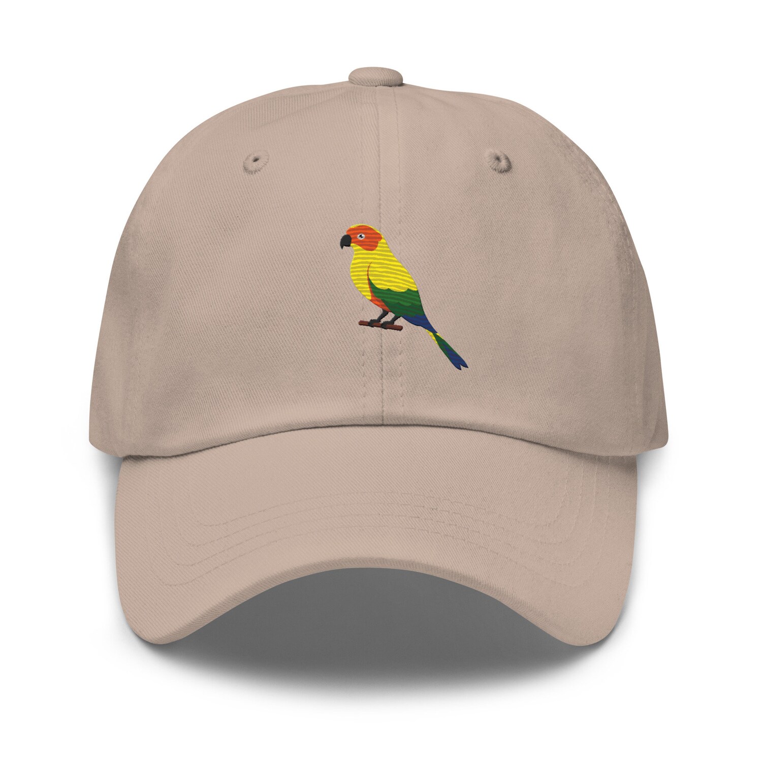 Sun Conure Parrot Embroidered Unisex Baseball Hat - Parrot Owner Gifts image 5