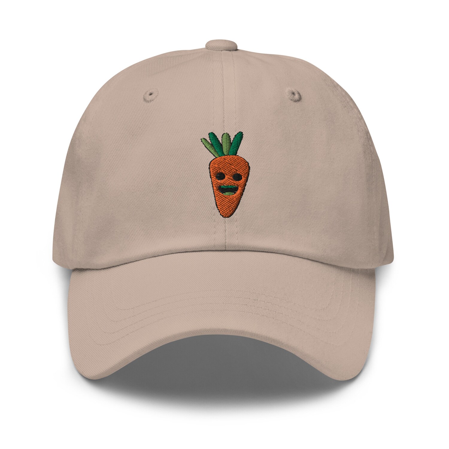 Smiling Carrot Dad Hat - Embroidered Baseball Cap Funny Vegan Gift image 5