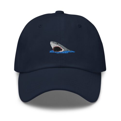 Shark Mouth Dad Hat - Embroidered Baseball Cap for Sea Lovers image 1