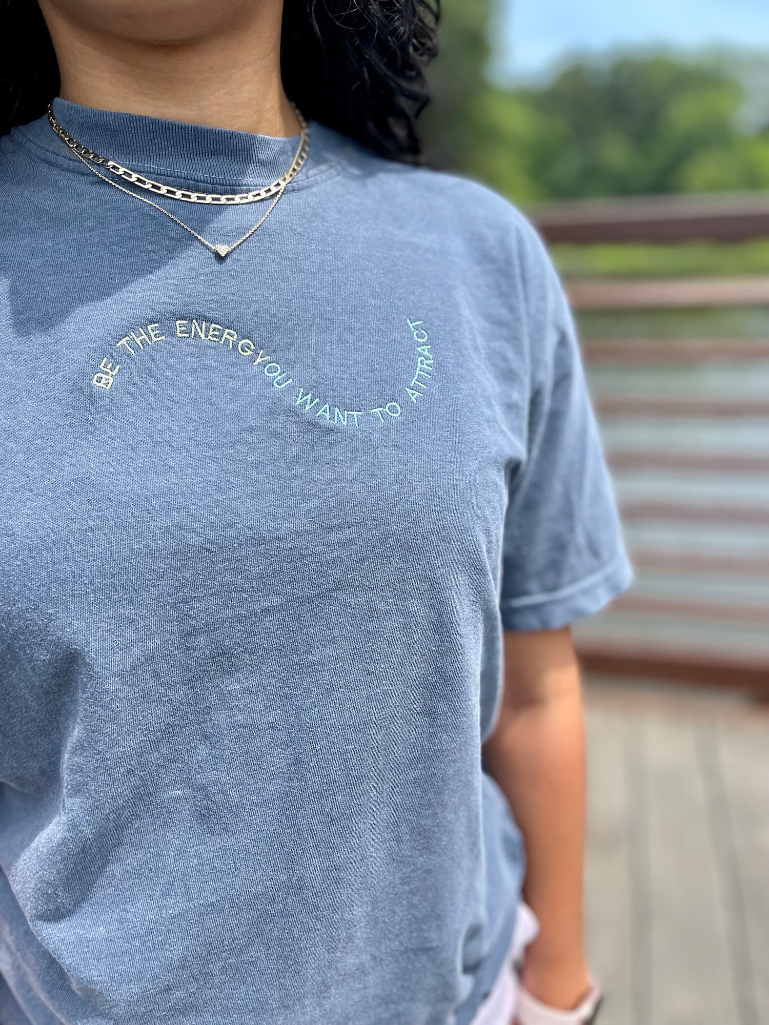 Embroidered Mental Health Shirt | Summer Loungewear | Comfy Tween Back to School Birthday Gift image 1