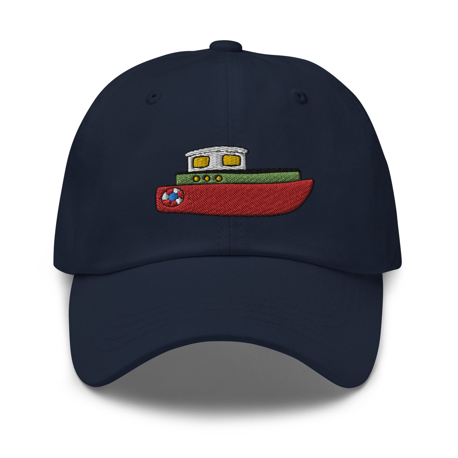 Tugboat Ship Embroidered Dad Cap - Baseball Hat Captain & Ship Lover Gift image 2