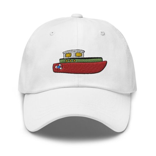 Tugboat Ship Embroidered Dad Cap - Baseball Hat Captain & Ship Lover Gift image 0