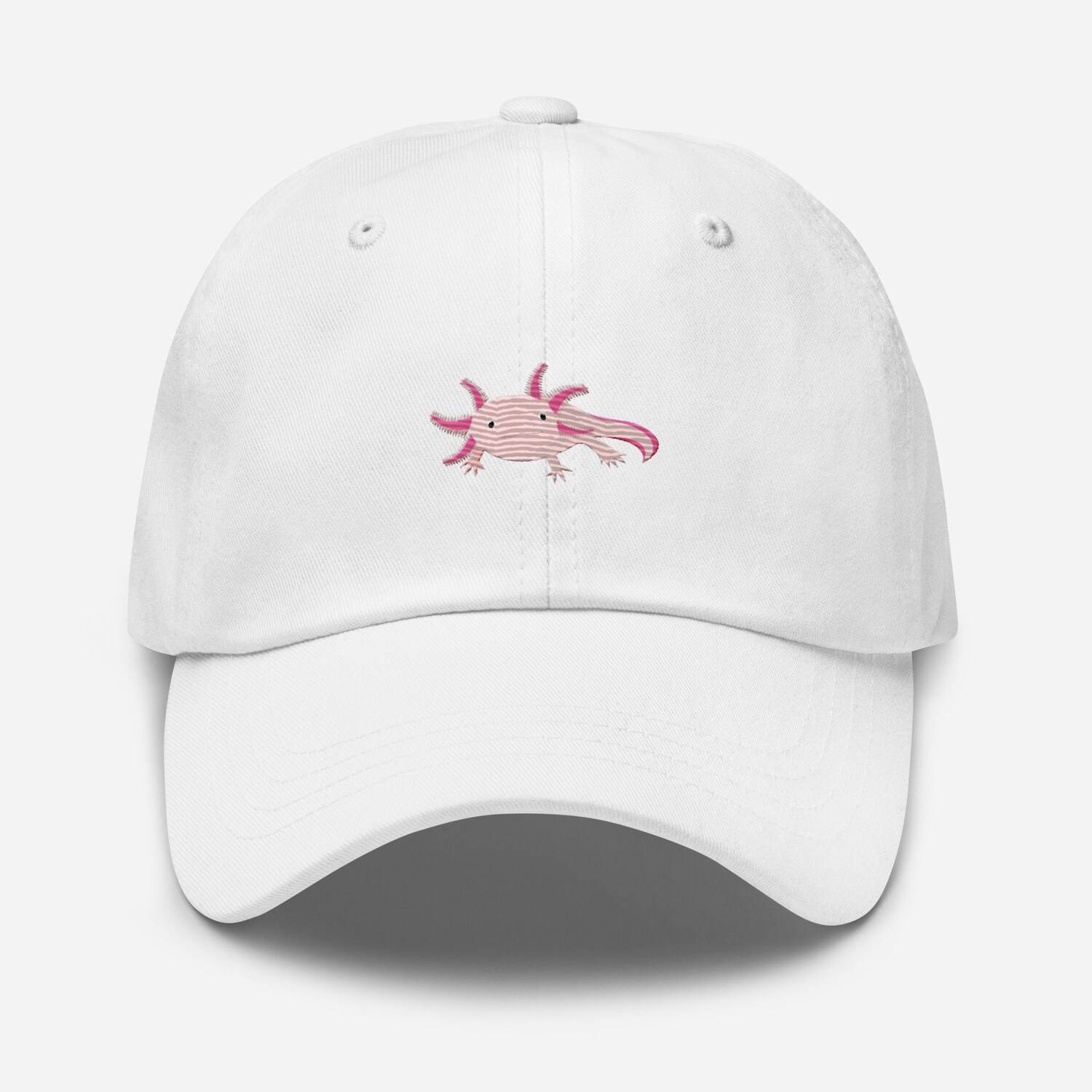 Axolotl Embroidered Hat - Adjustable Unisex Baseball Cap Cute Gift image 3