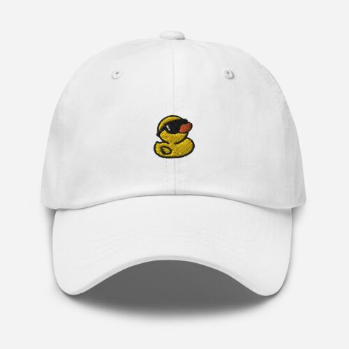 Rubber Duck Embroidered Dad Hat - Adjustable Unisex Baseball Cap Gift image 0