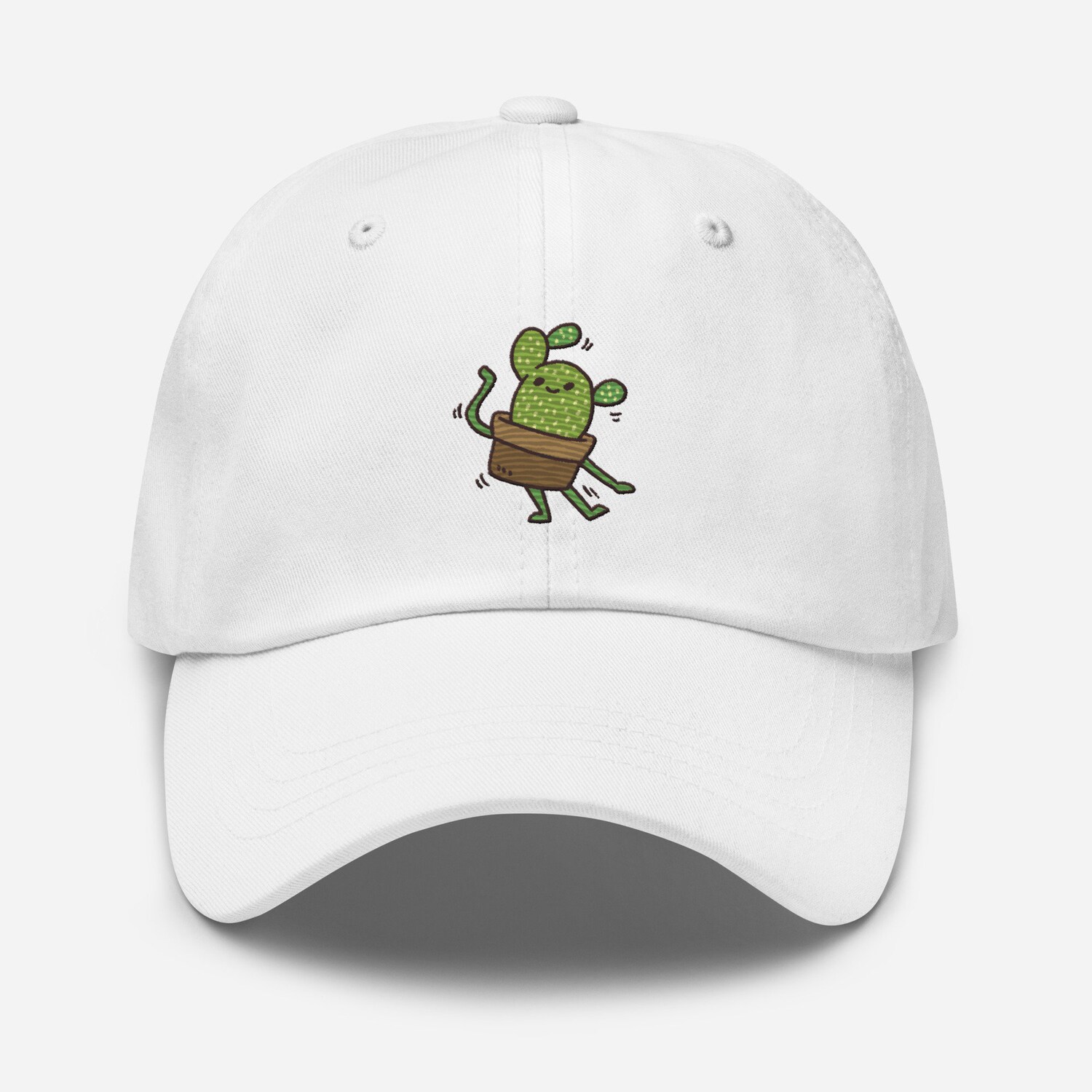 Dancing Cactus Embroidered Hat - Adjustable Unisex Baseball Cap Cute Gift image 9