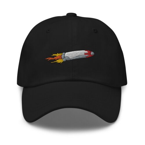 Rocket Ship Dad Hat - Funny Embroidered Unisex Baseball Cap Summer Gift image 0