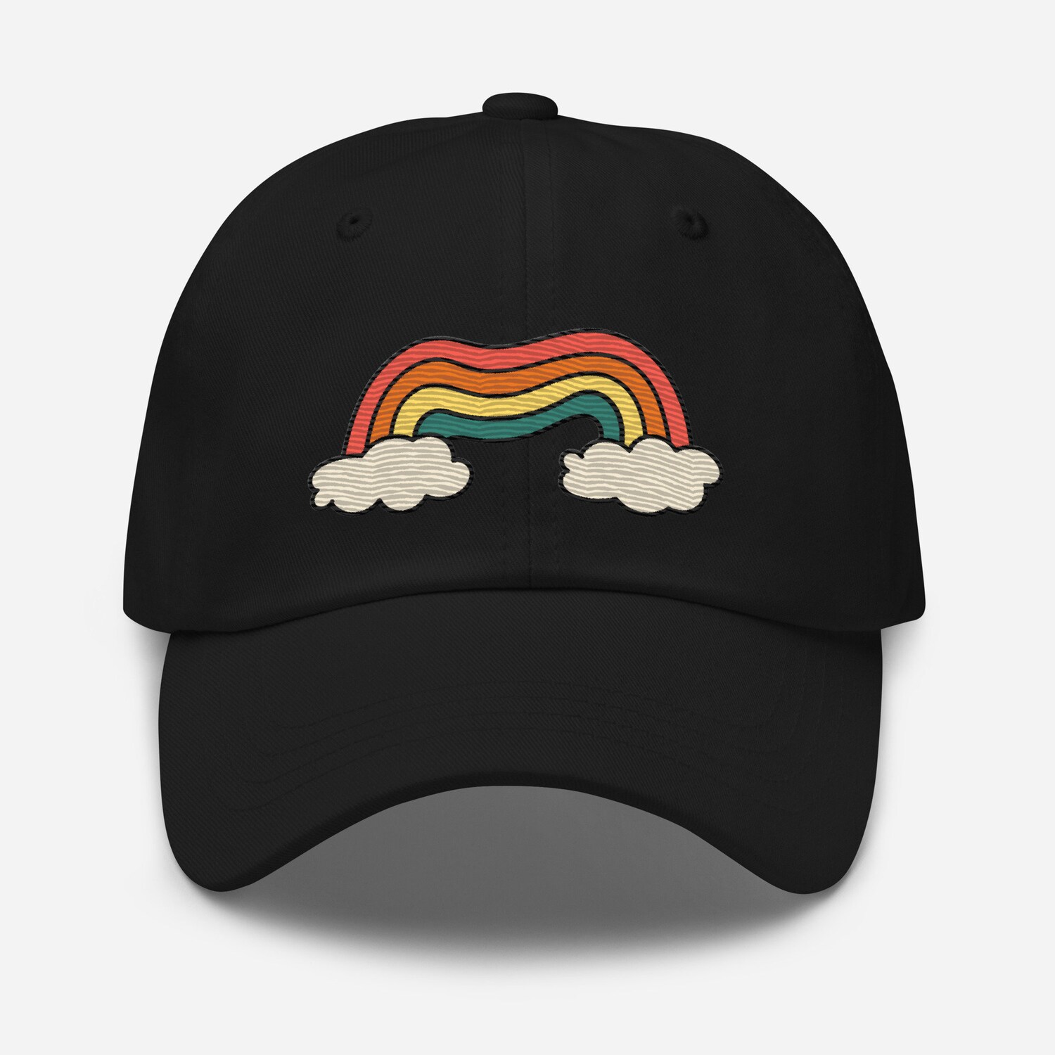 Atypical Rainbow Embroidered Dad Hat - Adjustable Unisex Baseball Cap Gift image 3