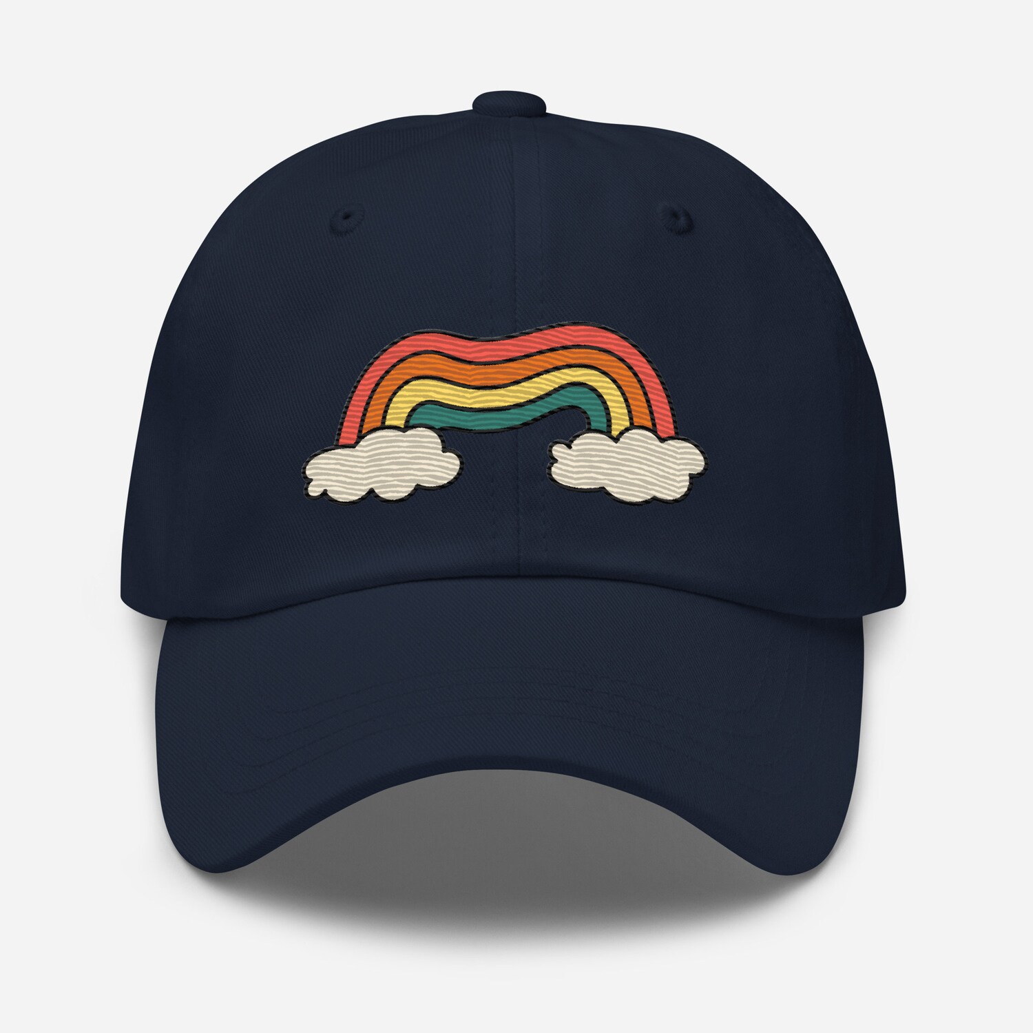 Atypical Rainbow Embroidered Dad Hat - Adjustable Unisex Baseball Cap Gift image 4