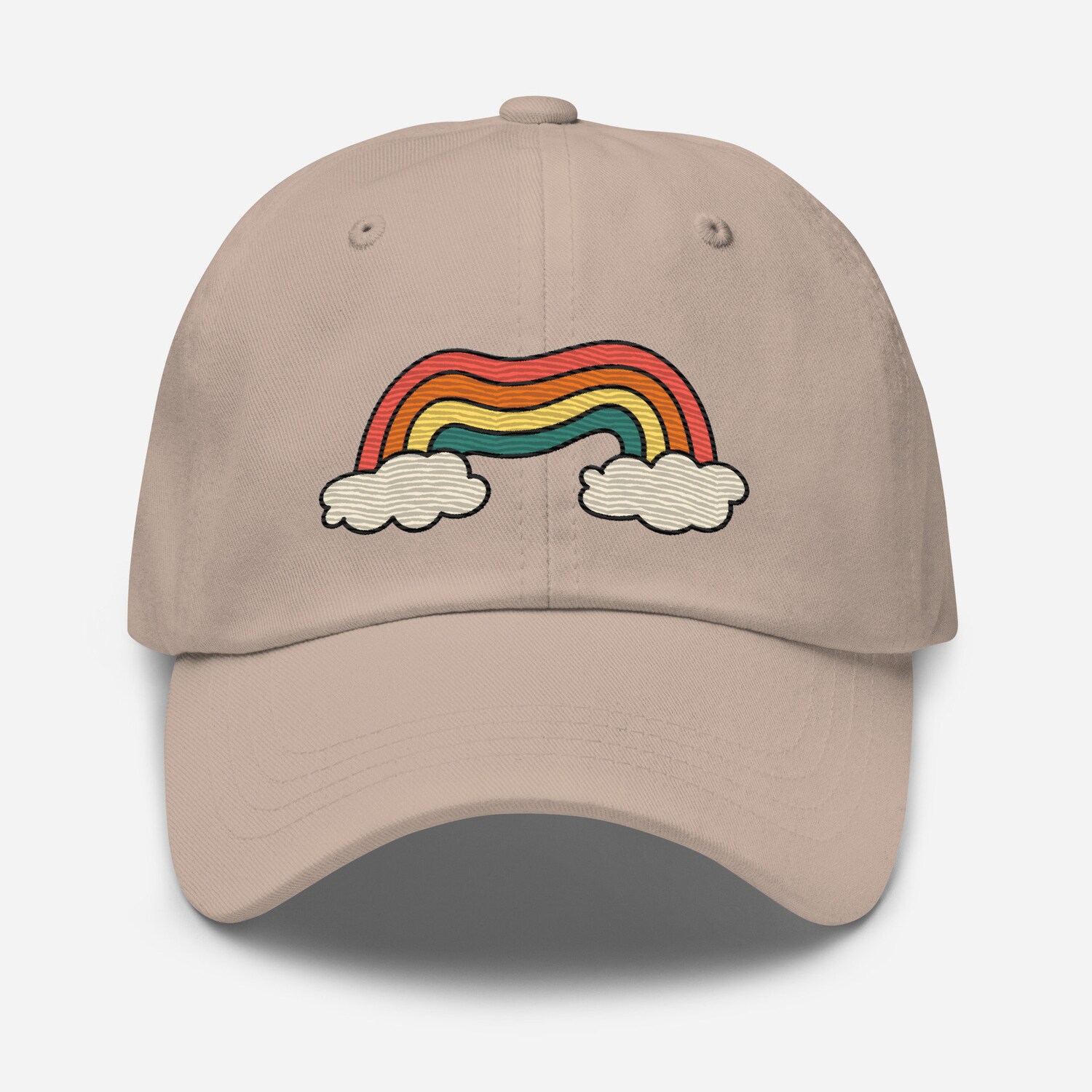 Atypical Rainbow Embroidered Dad Hat - Adjustable Unisex Baseball Cap Gift image 7