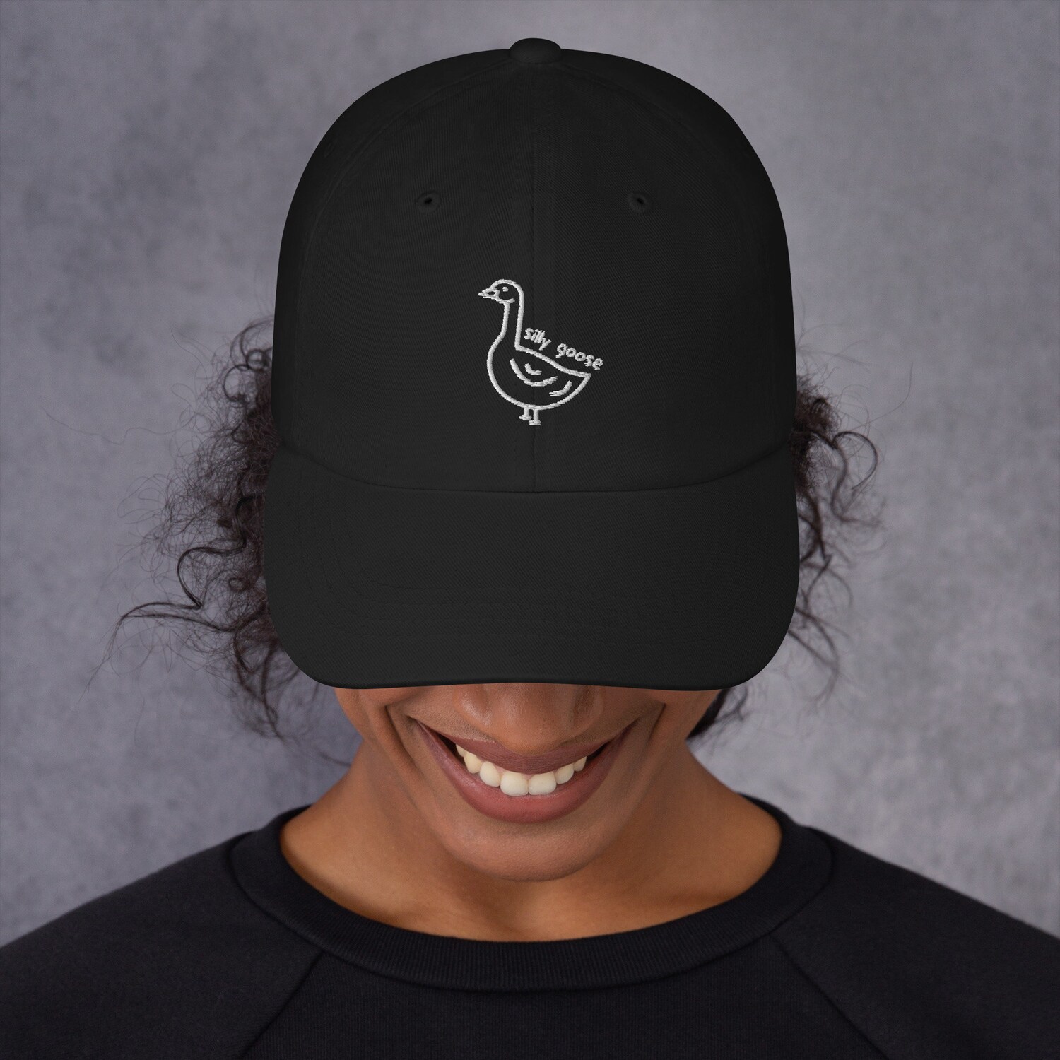 Silly Goose Embroidered Hat - Adjustable Unisex Baseball Cap Cute Gift image 2