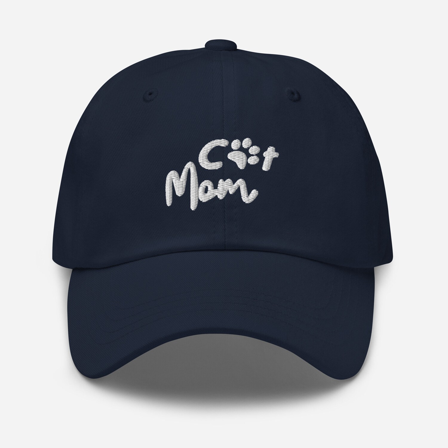 Cat Mom Embroidered Baseball Cap - Adjustable Unisex Cute Gift Hat image 2