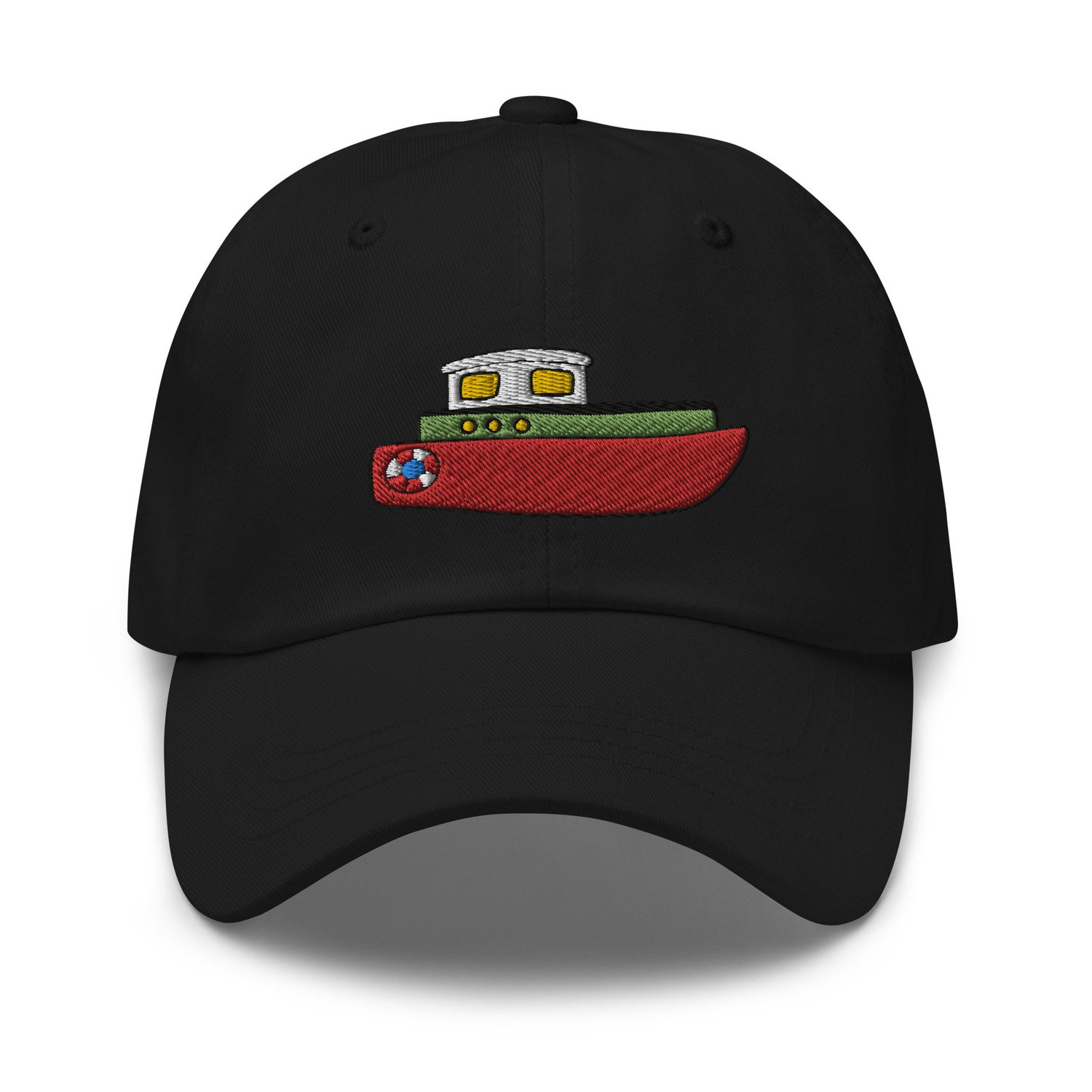 Tugboat Ship Embroidered Dad Cap - Baseball Hat Captain & Ship Lover Gift image 1