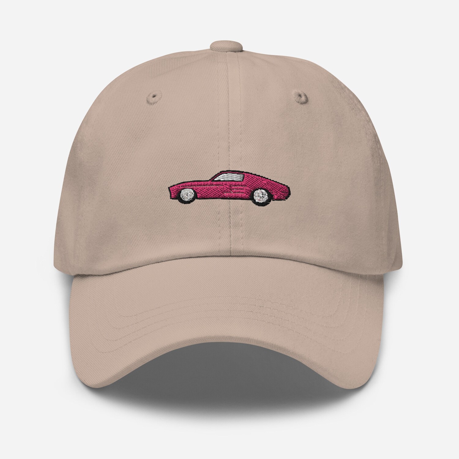 Red Car Embroidered Adjustable Back Hat - Unisex Baseball Cap Cute Gift image 7