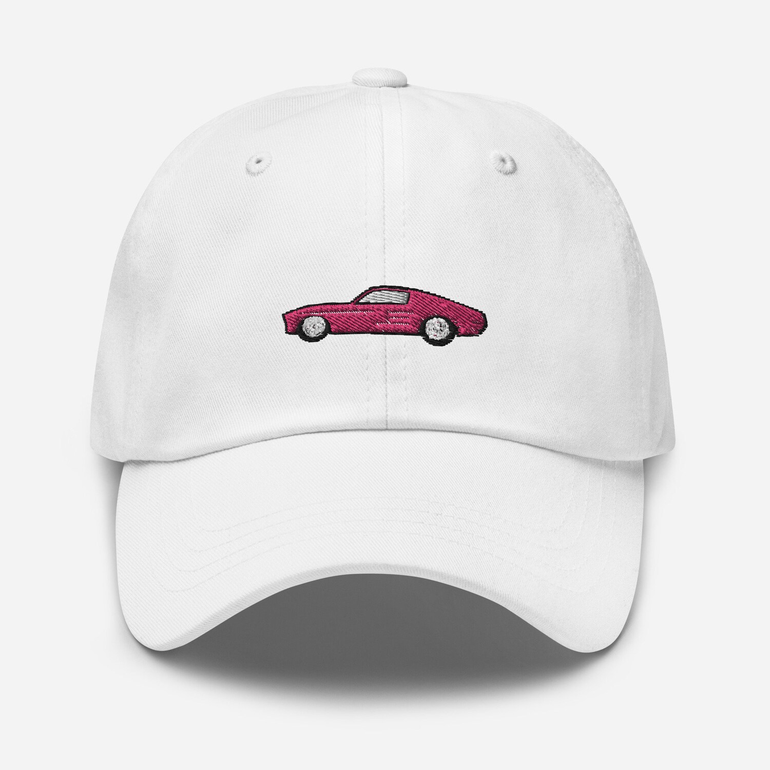 Red Car Embroidered Adjustable Back Hat - Unisex Baseball Cap Cute Gift image 8