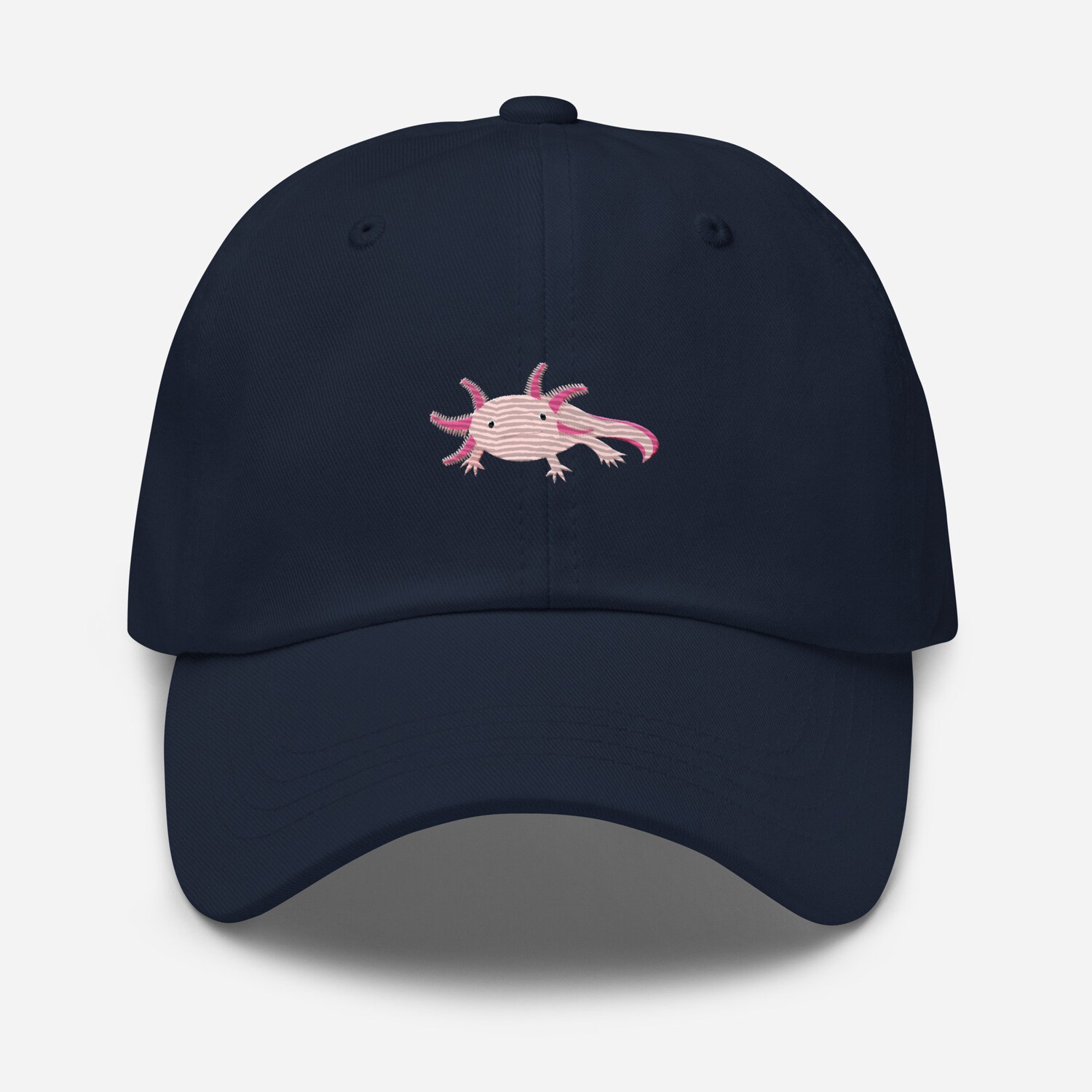 Axolotl Embroidered Hat - Adjustable Unisex Baseball Cap Cute Gift image 2