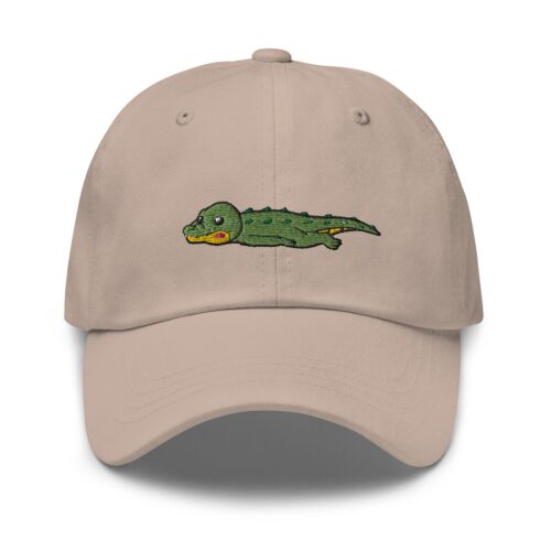 Alligator Embroidered Dad Hat - Adjustable Baseball Cap Funny Wildlife Mom Crocodile Beach Gift image 0