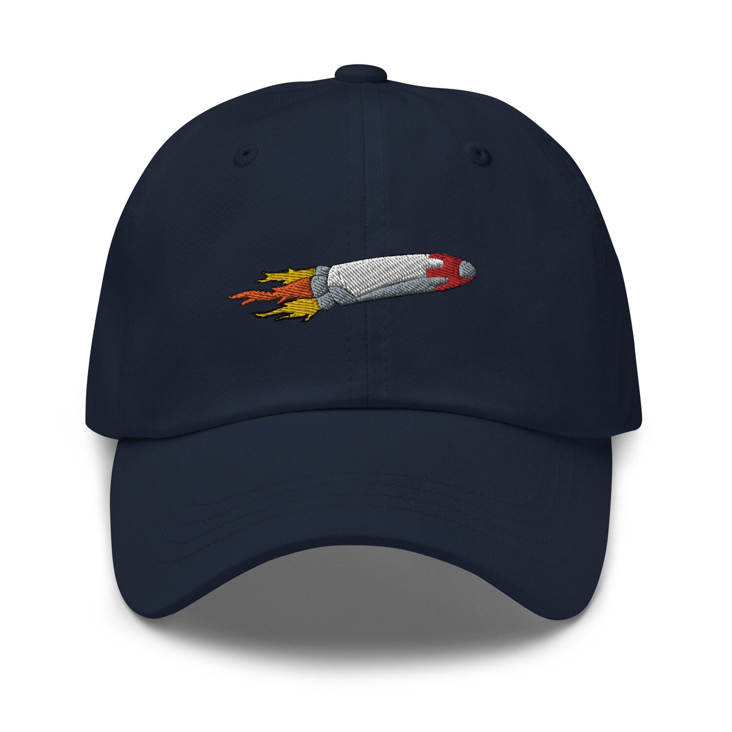 Rocket Ship Dad Hat - Funny Embroidered Unisex Baseball Cap Summer Gift image 1