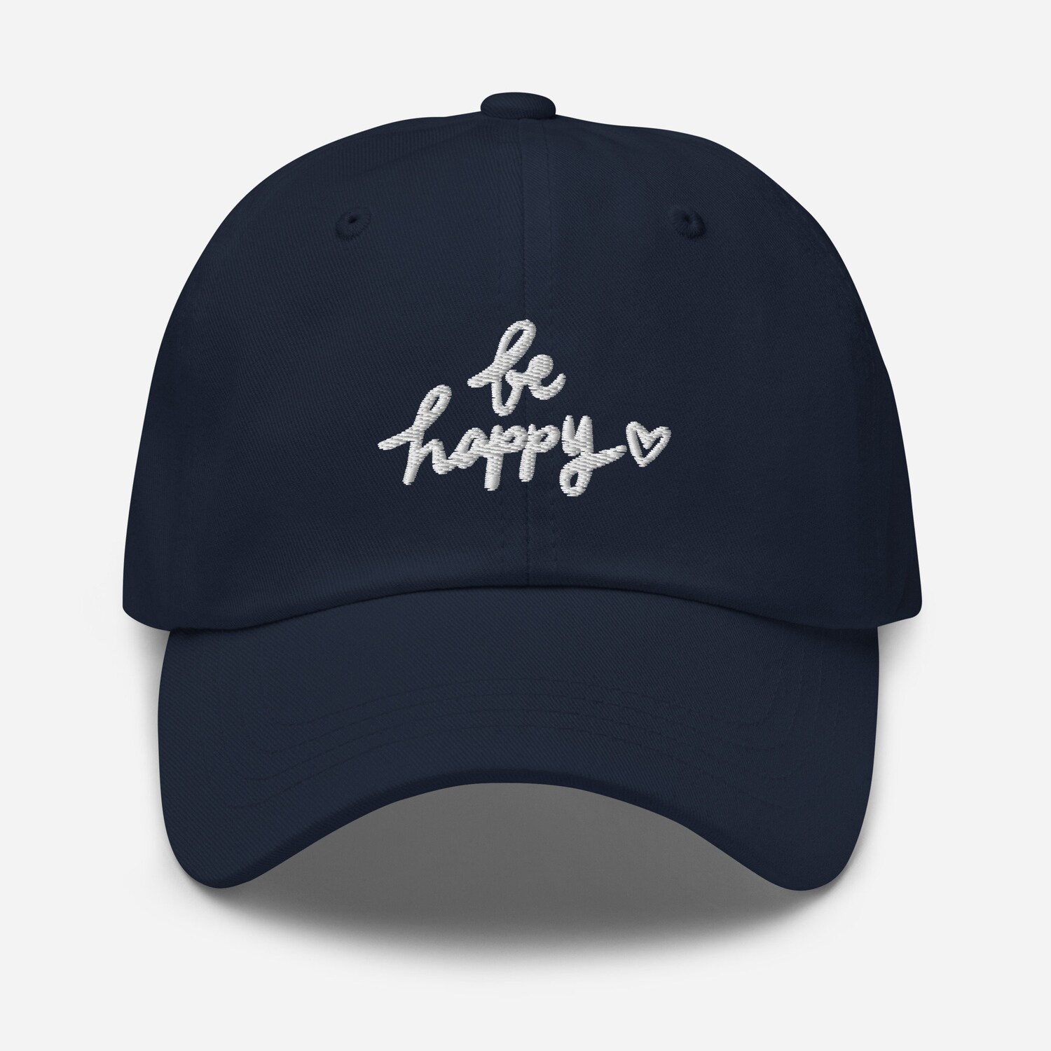 Be Happy Embroidered Hat - Adjustable Unisex Baseball Hat Gift image 3