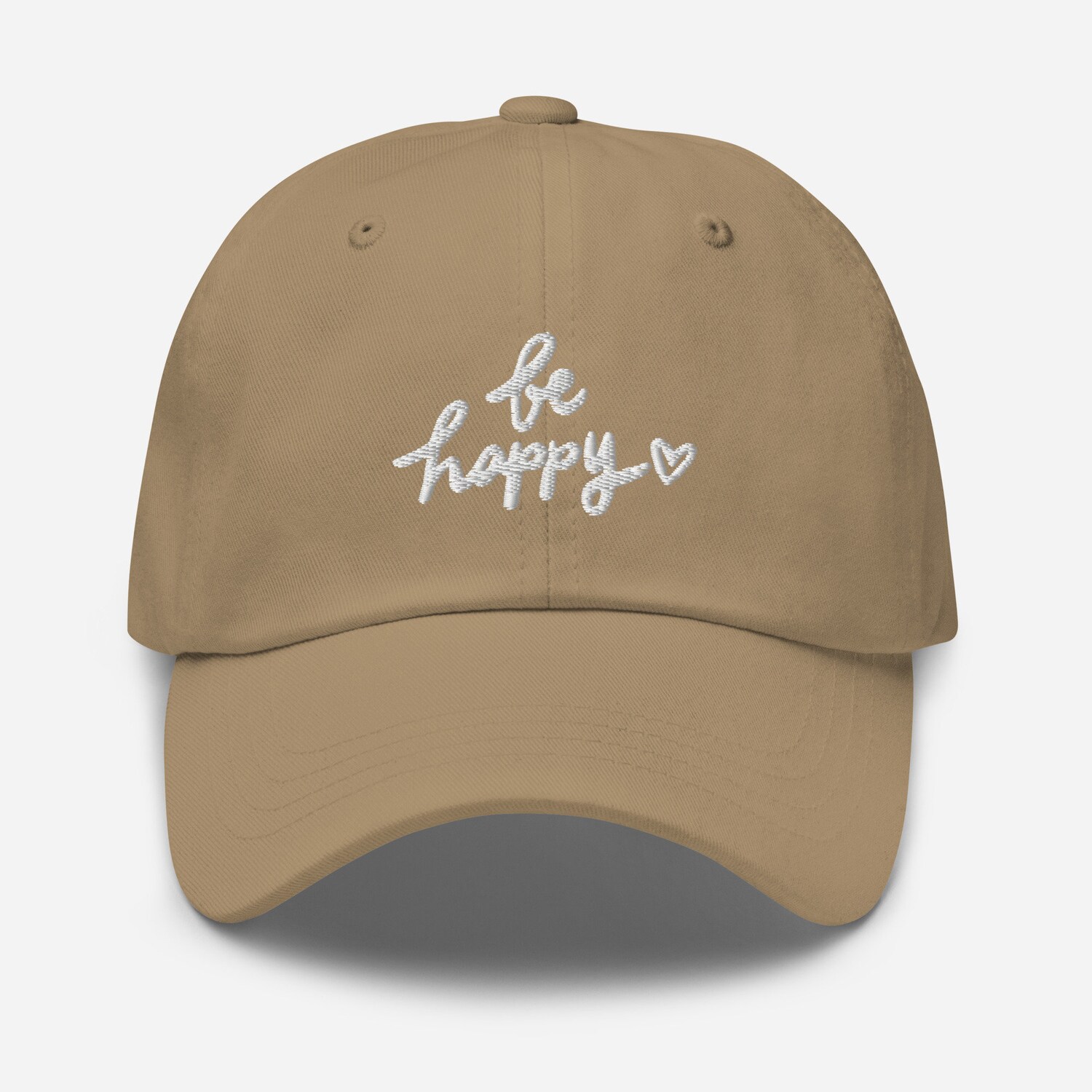 Be Happy Embroidered Hat - Adjustable Unisex Baseball Hat Gift image 7