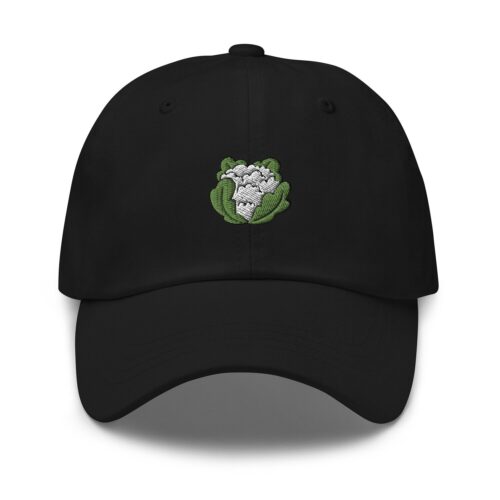 Cauliflower Embroidered Dad Hat - Foodie Baseball Cap Vegetarian Gift image 0