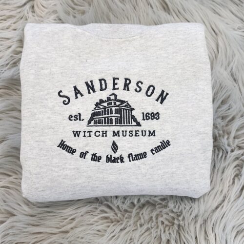 Sanderson Witch Museum Embroidered Unisex Sweatshirt Hoodie Halloween Gift image 0