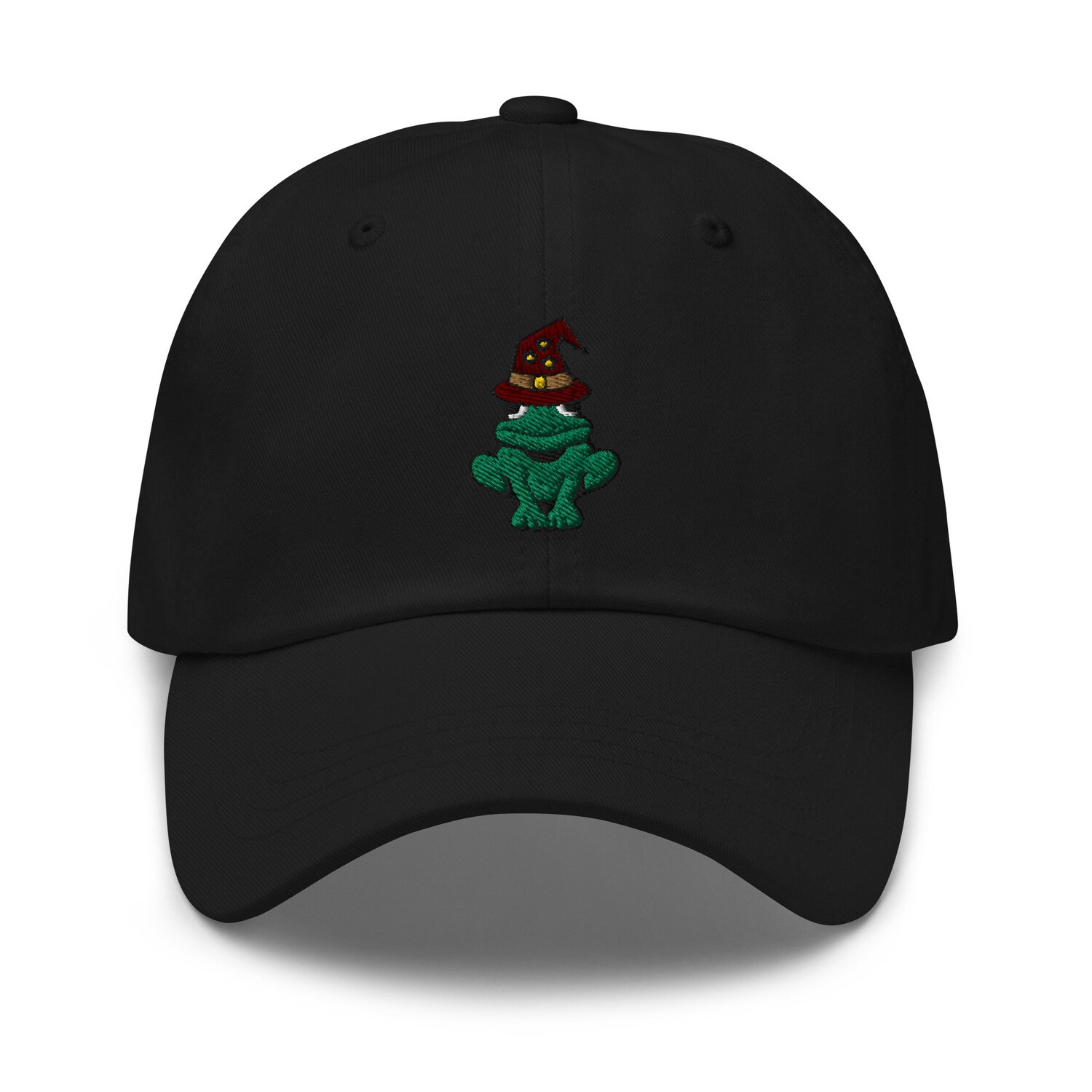 Wizard Frog Dad Hat Embroidered Unisex Adjustable Baseball Cap Gift image 2