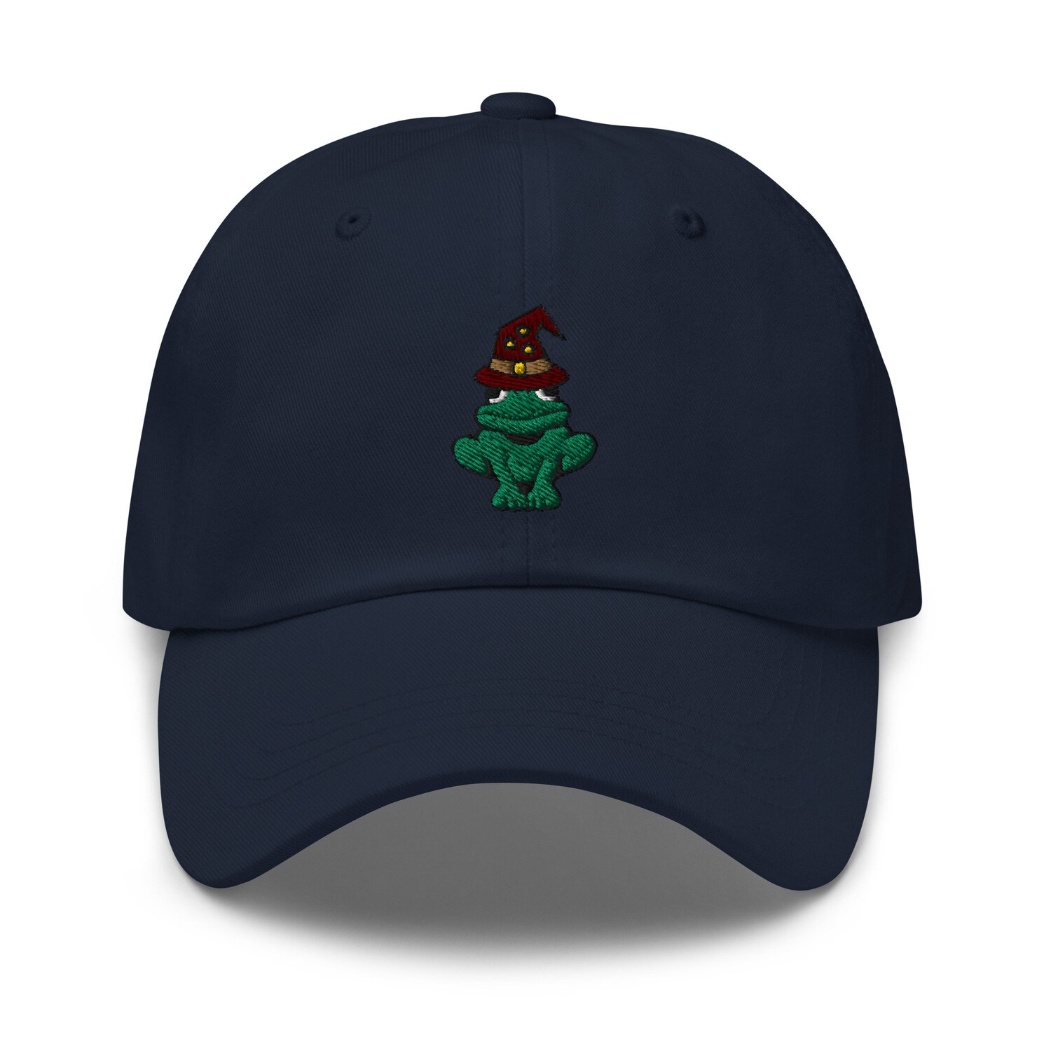 Wizard Frog Dad Hat Embroidered Unisex Adjustable Baseball Cap Gift image 4