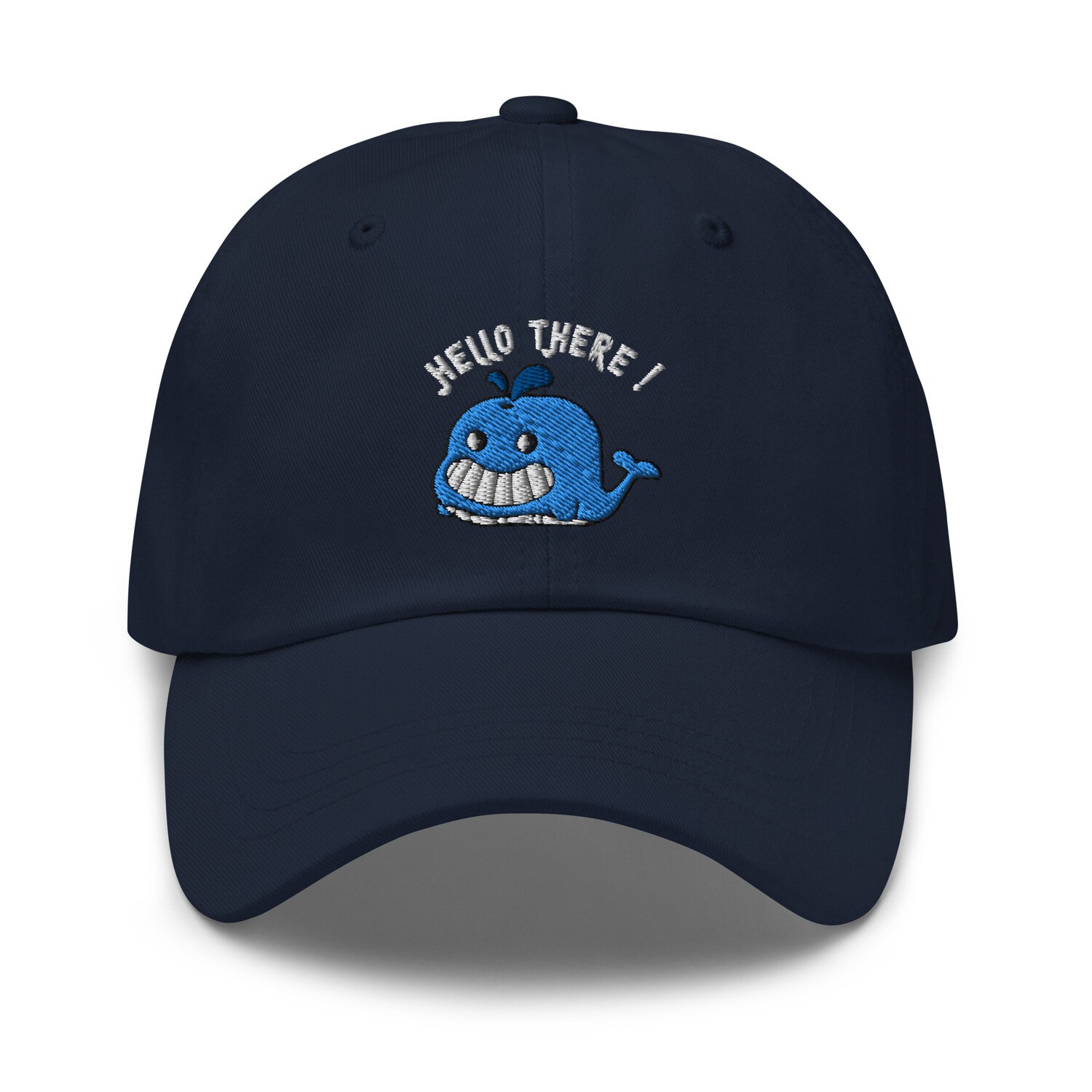 Whale Hello There Embroidered Baseball Cap - Ocean Wildlife Lover Gift image 5