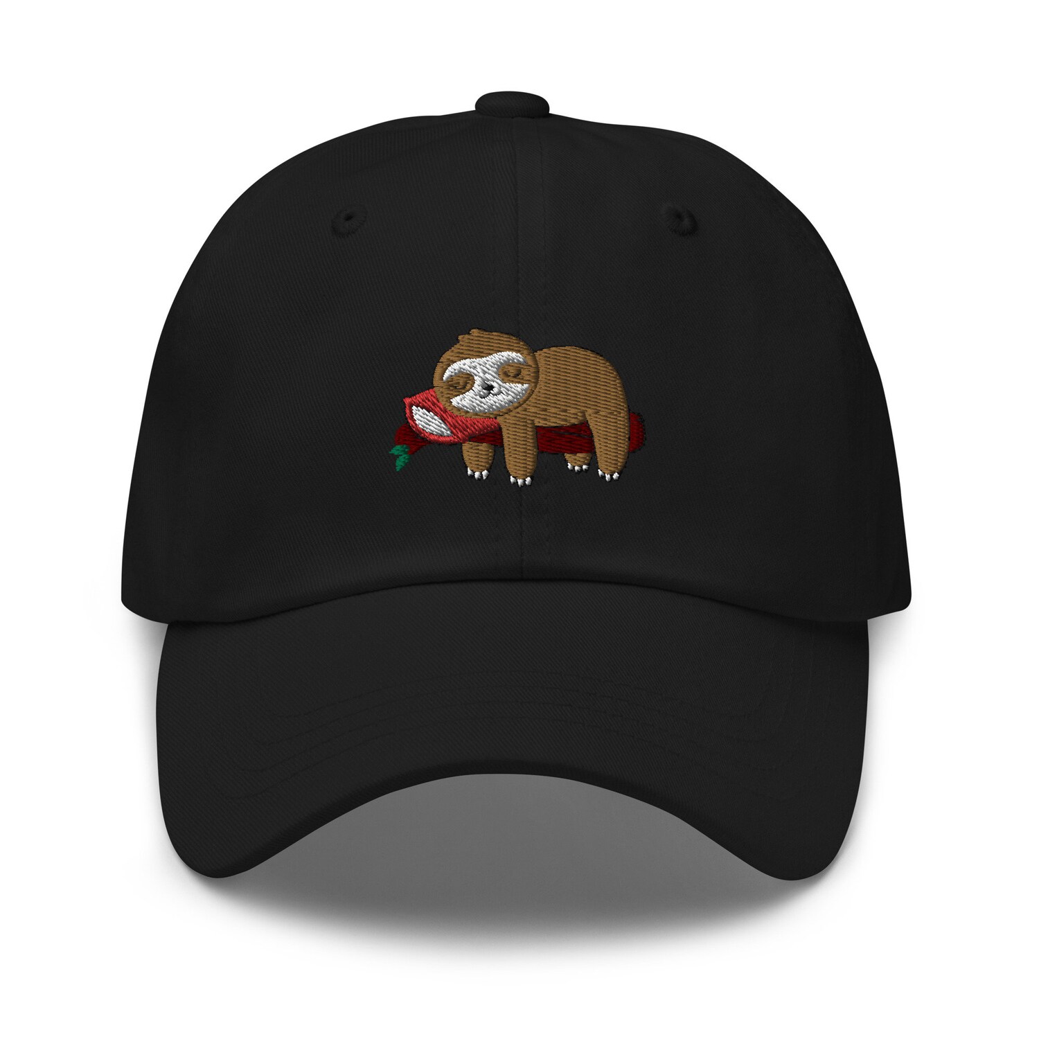 Sloth Cartoon Embroidered Dad Hat - Adjustable Cute Sloth Baseball Cap Gift image 2