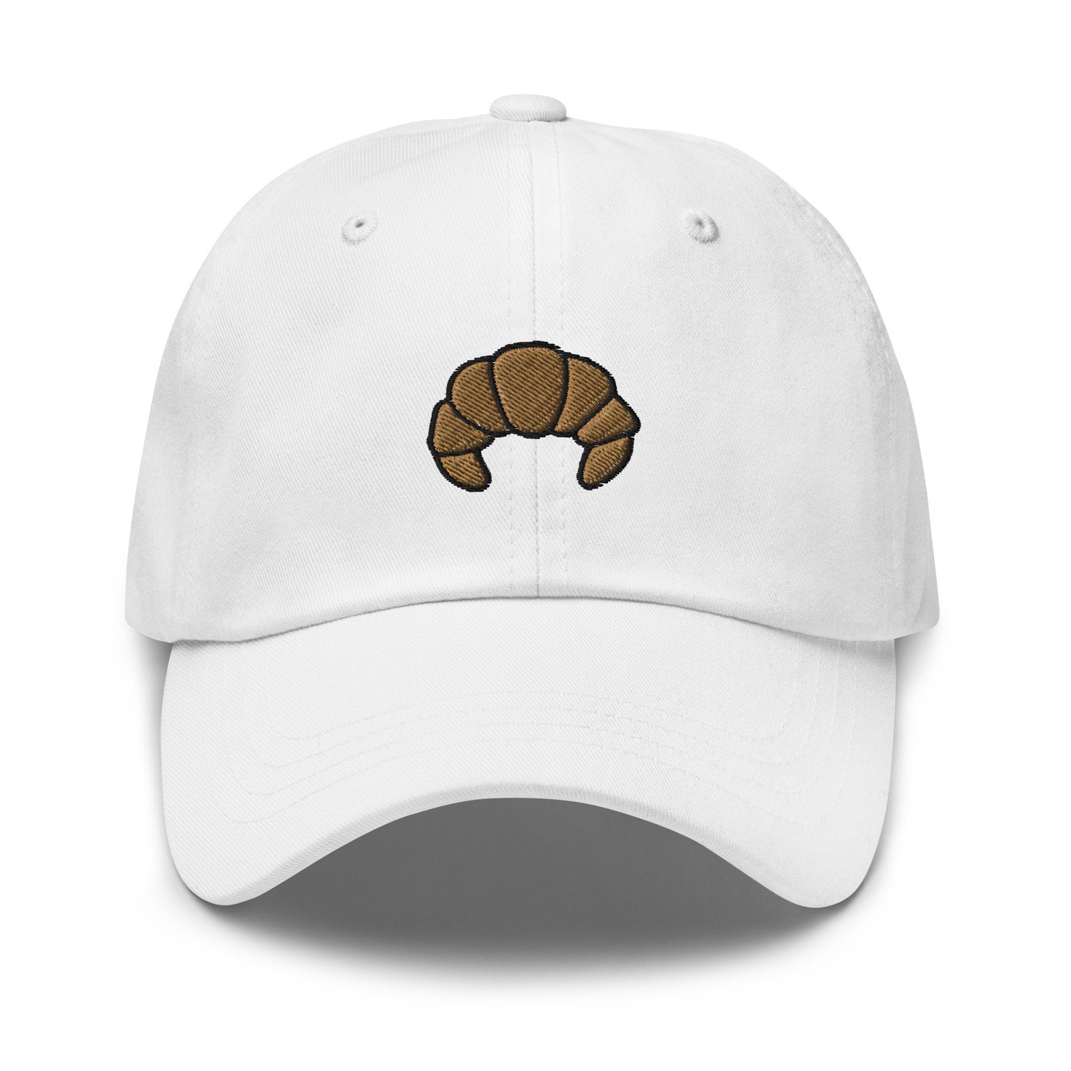 Crescent Hat for Croissant Lovers - Adjustable Embroidered Baseball Cap Pastry Chef Gift image 6