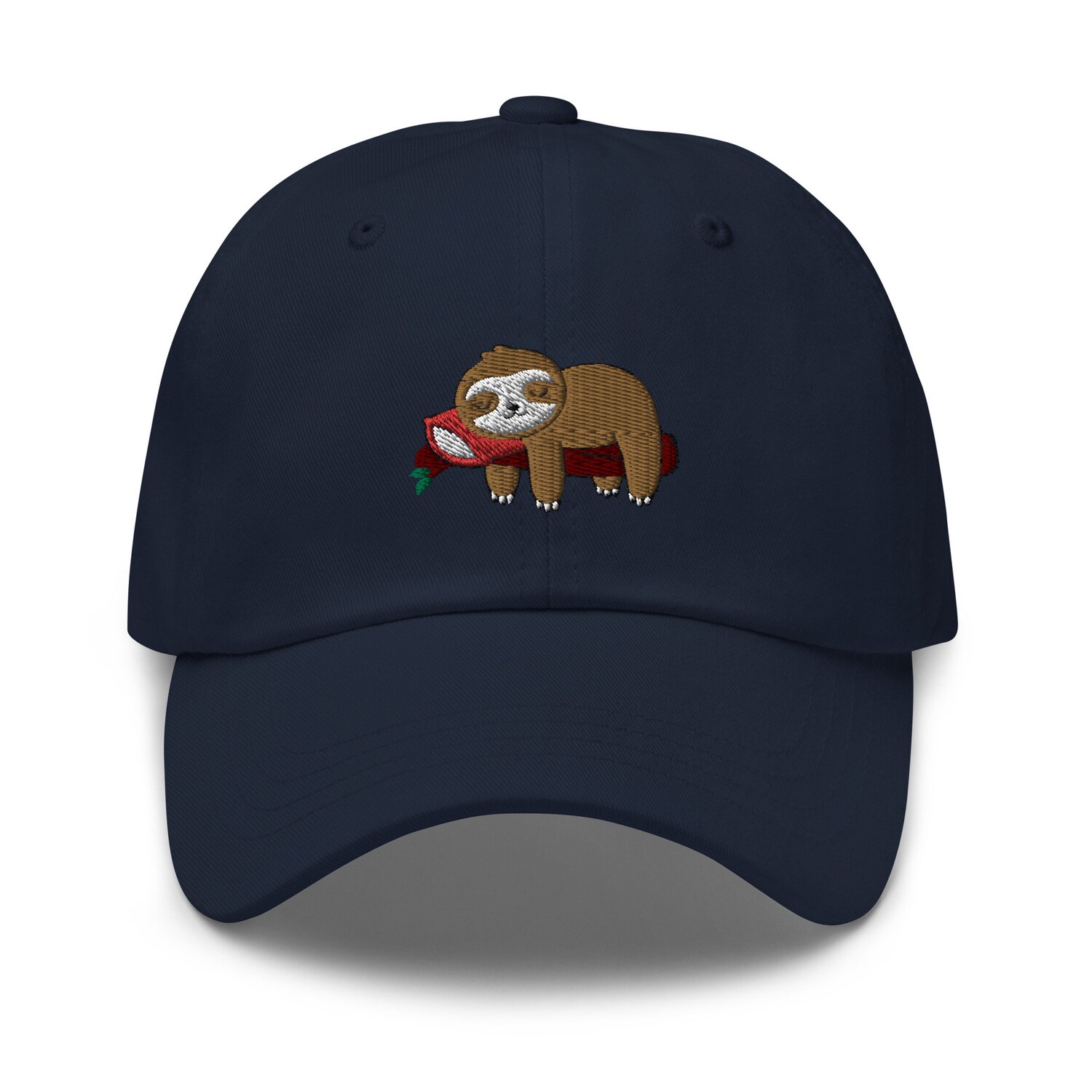 Sloth Cartoon Embroidered Dad Hat - Adjustable Cute Sloth Baseball Cap Gift image 3